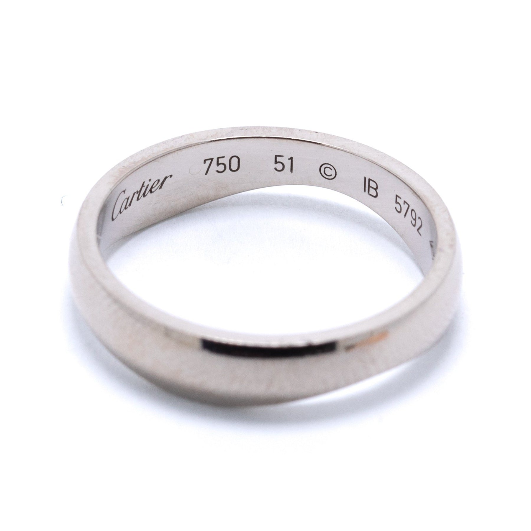 Cartier Rose & White Gold Double Stack Wave Band Ring