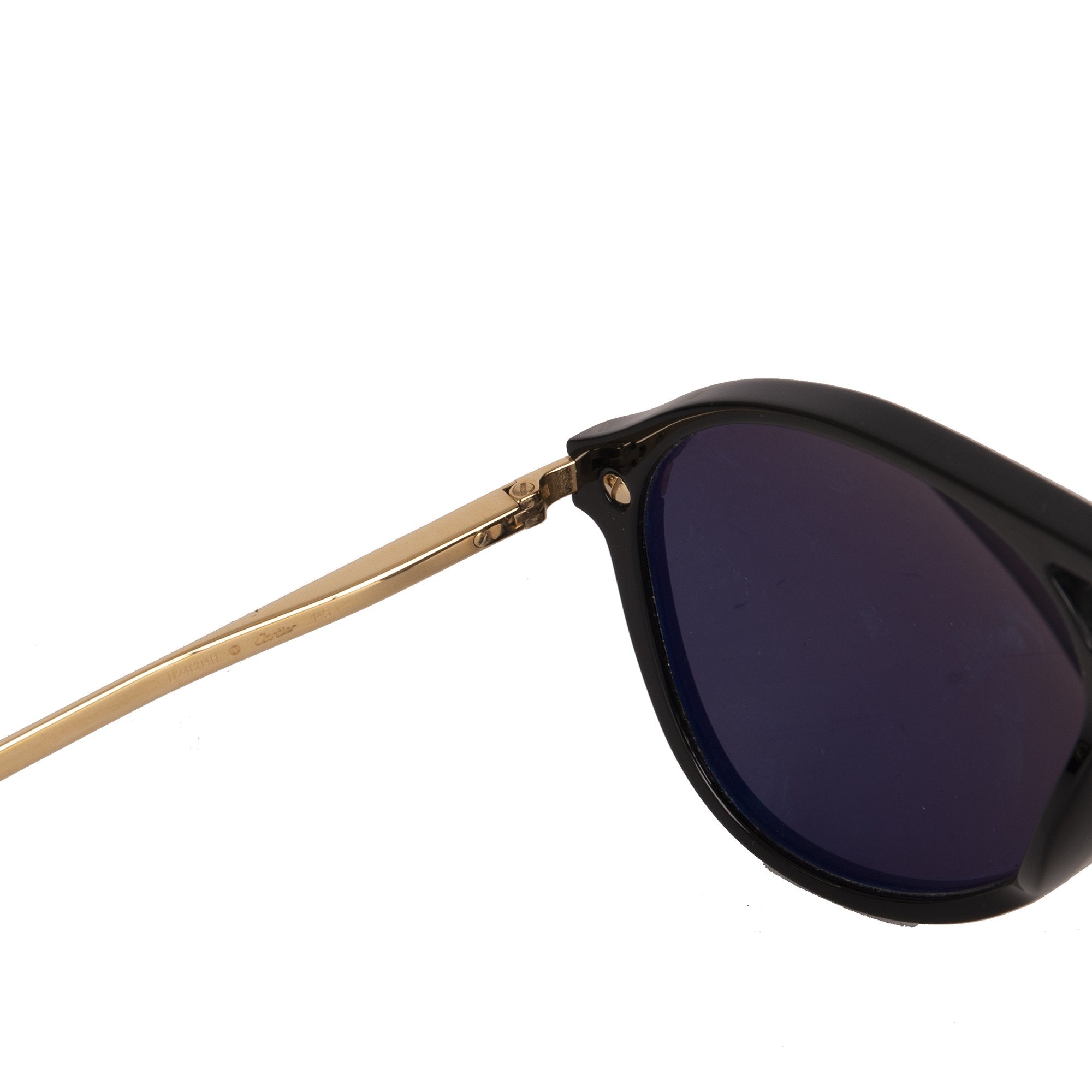 Cartier Santos de Cartier Aviator Sunglasses w/ Box & Case