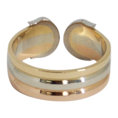 Cartier Trinity Logo Double C Ring with Diamonds