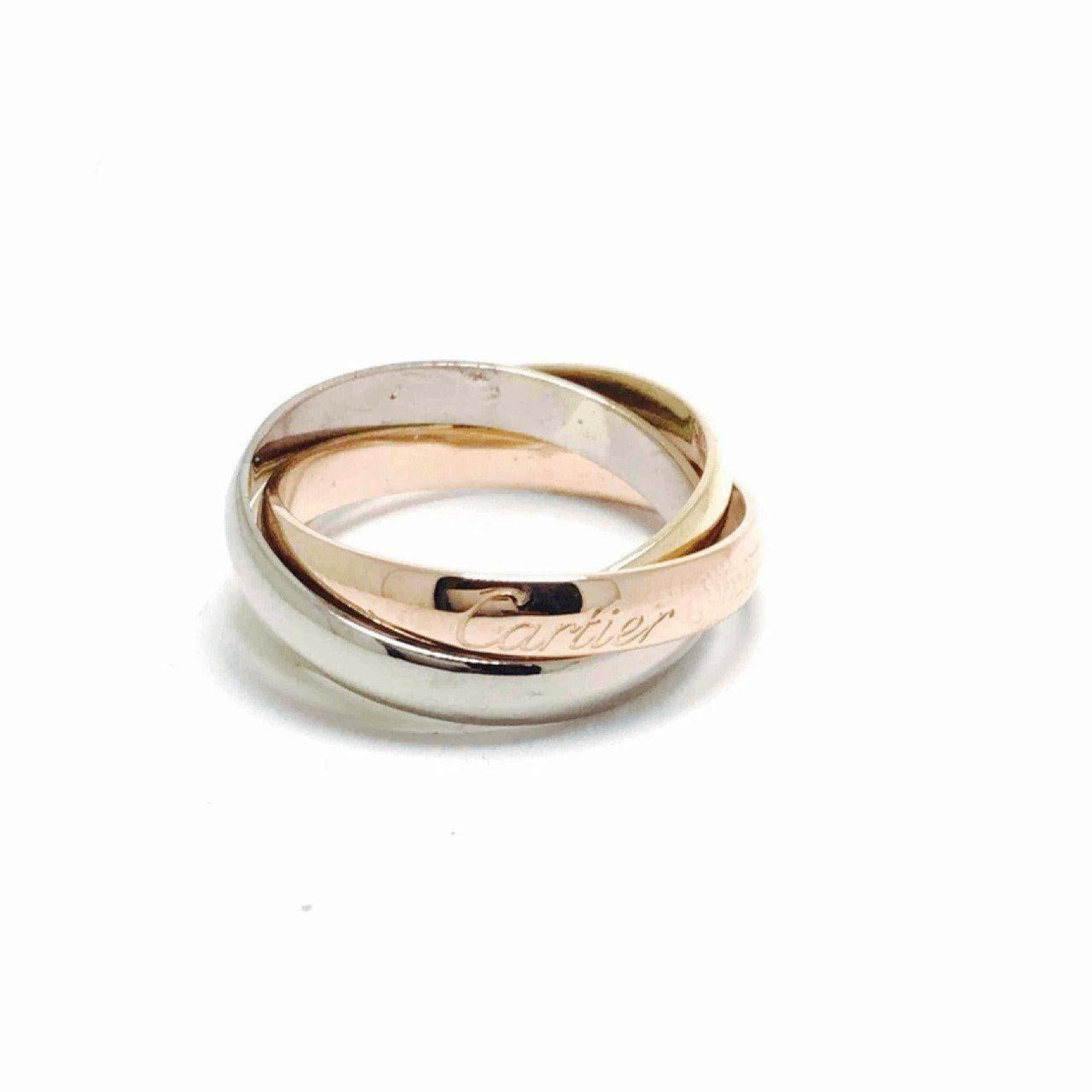 Cartier Trinity Rolling Ring, Classic Model in 18kt 3-Gold (Yellow, White, and Rose)