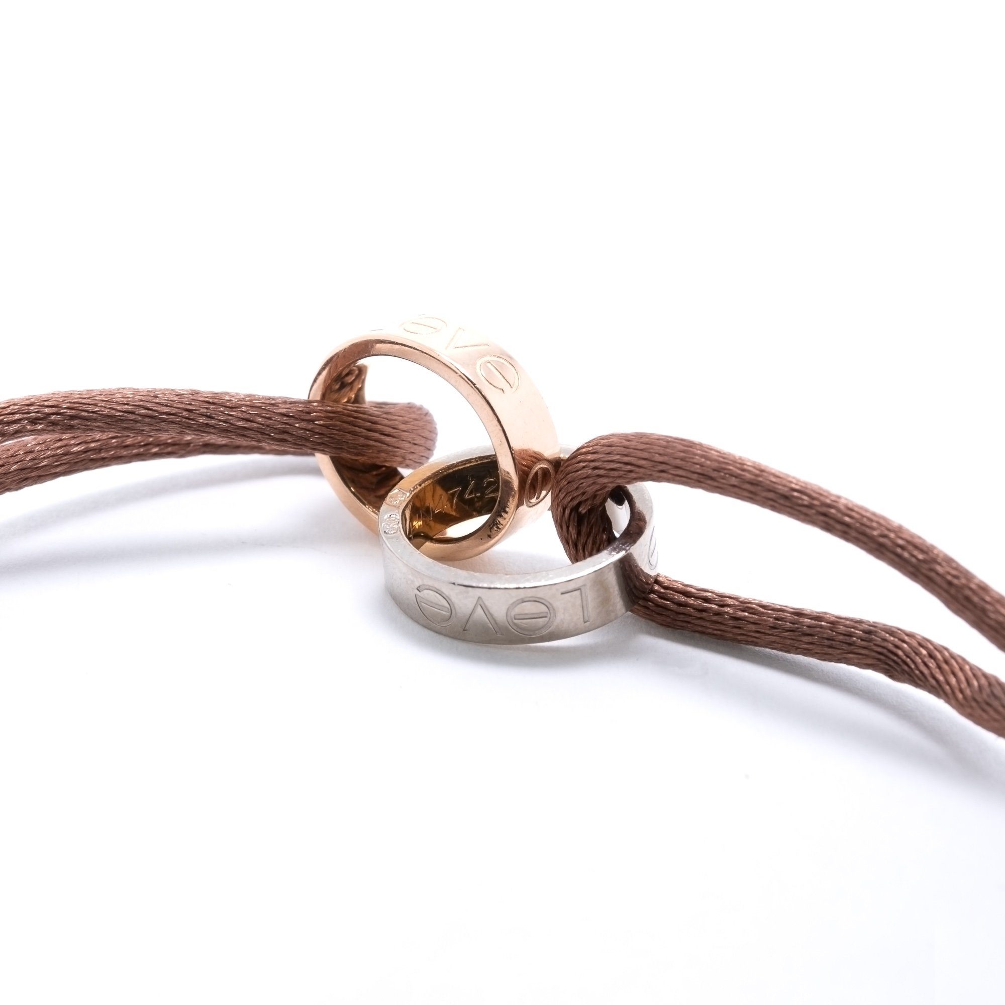 Cartier Two-Tone Interlocking Love Cord Bracelet