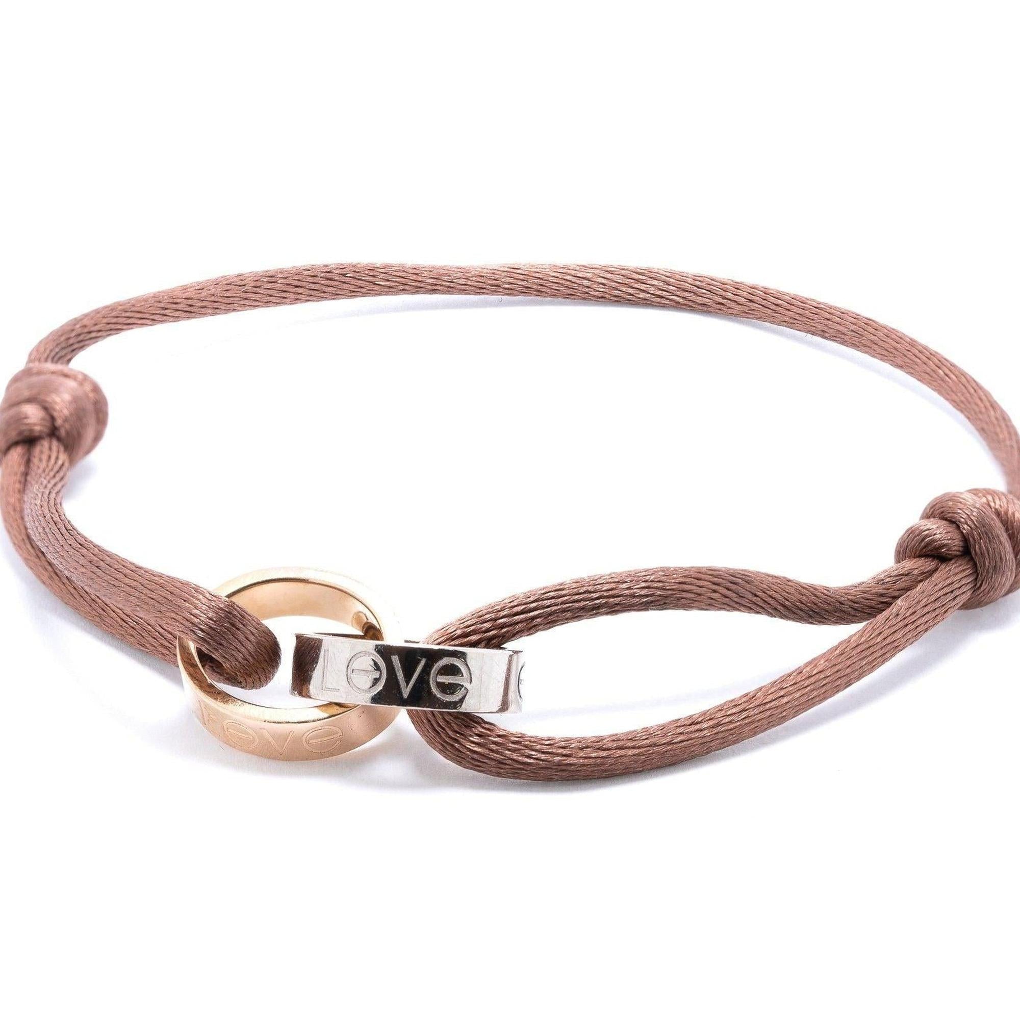 Cartier Two-Tone Interlocking Love Cord Bracelet – OLIVER'S