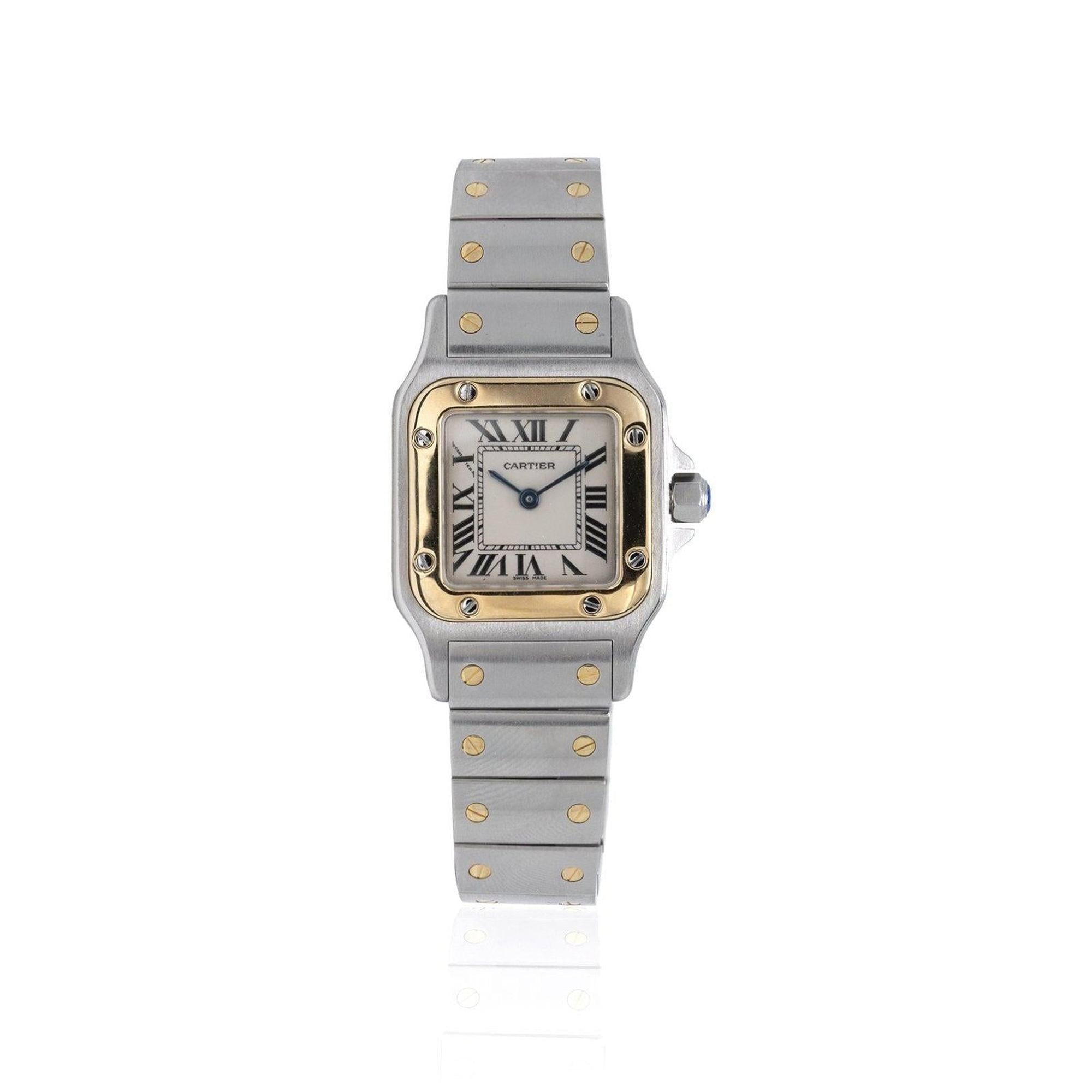 Cartier Two-Tone Lady Santos Galbee Watch