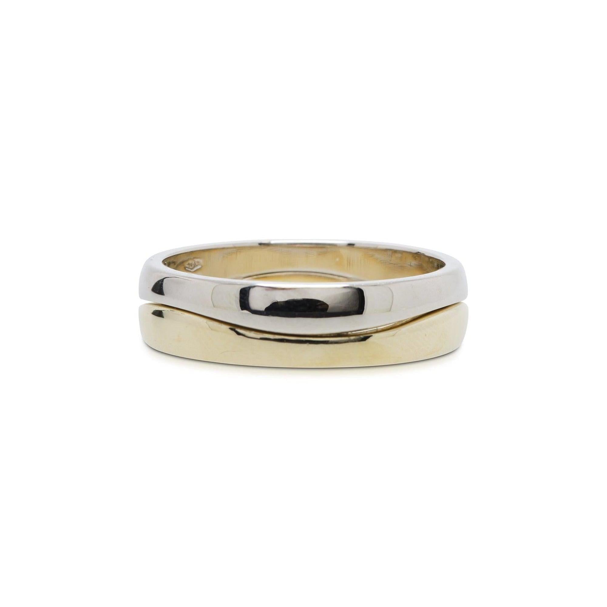 Cartier Two-Tone Love Me Ring Set Band
