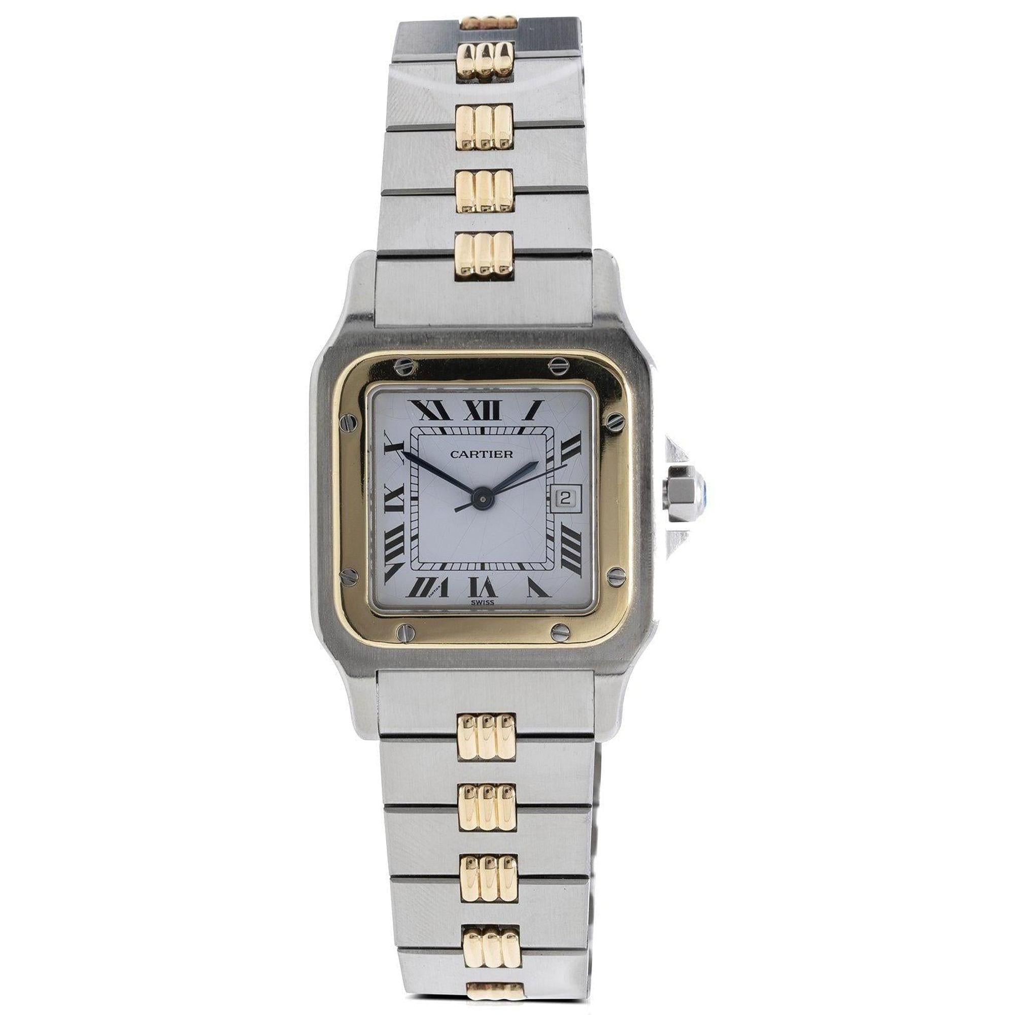 Cartier Two-Tone Santos Galbee Automatic Watch