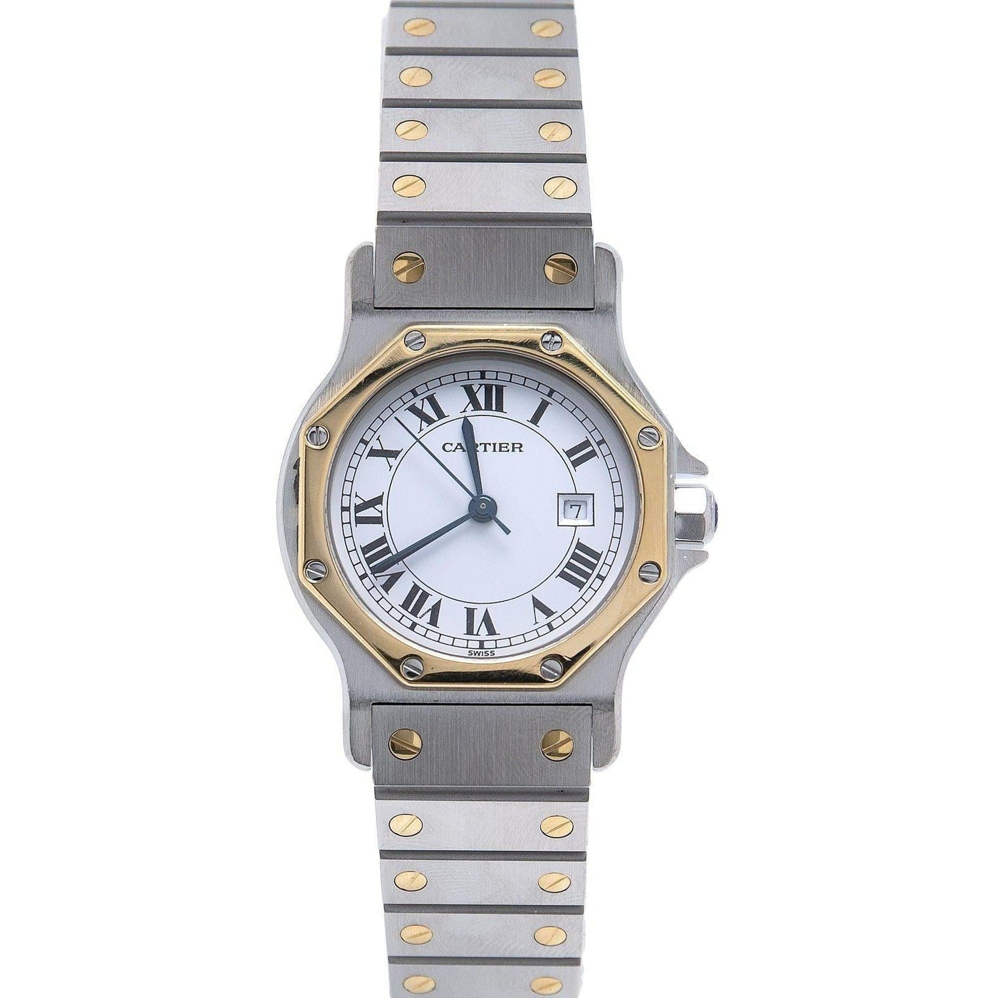 Cartier Two-Tone Santos Octagon Watch