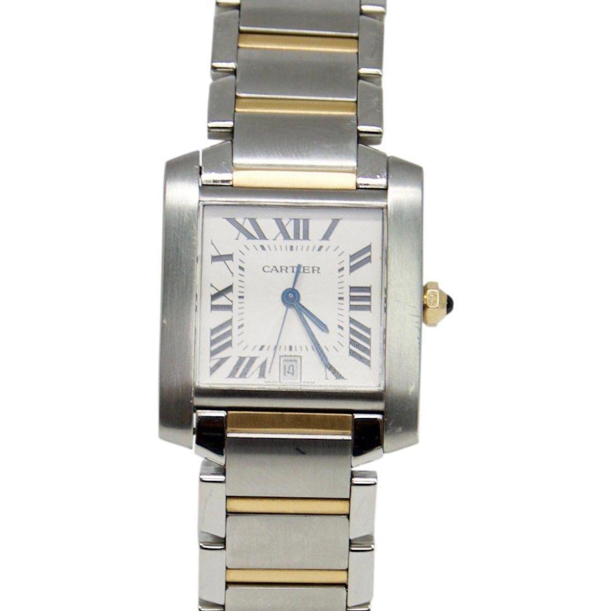 Cartier Two-Tone Tank Francaise Watch, Large Model