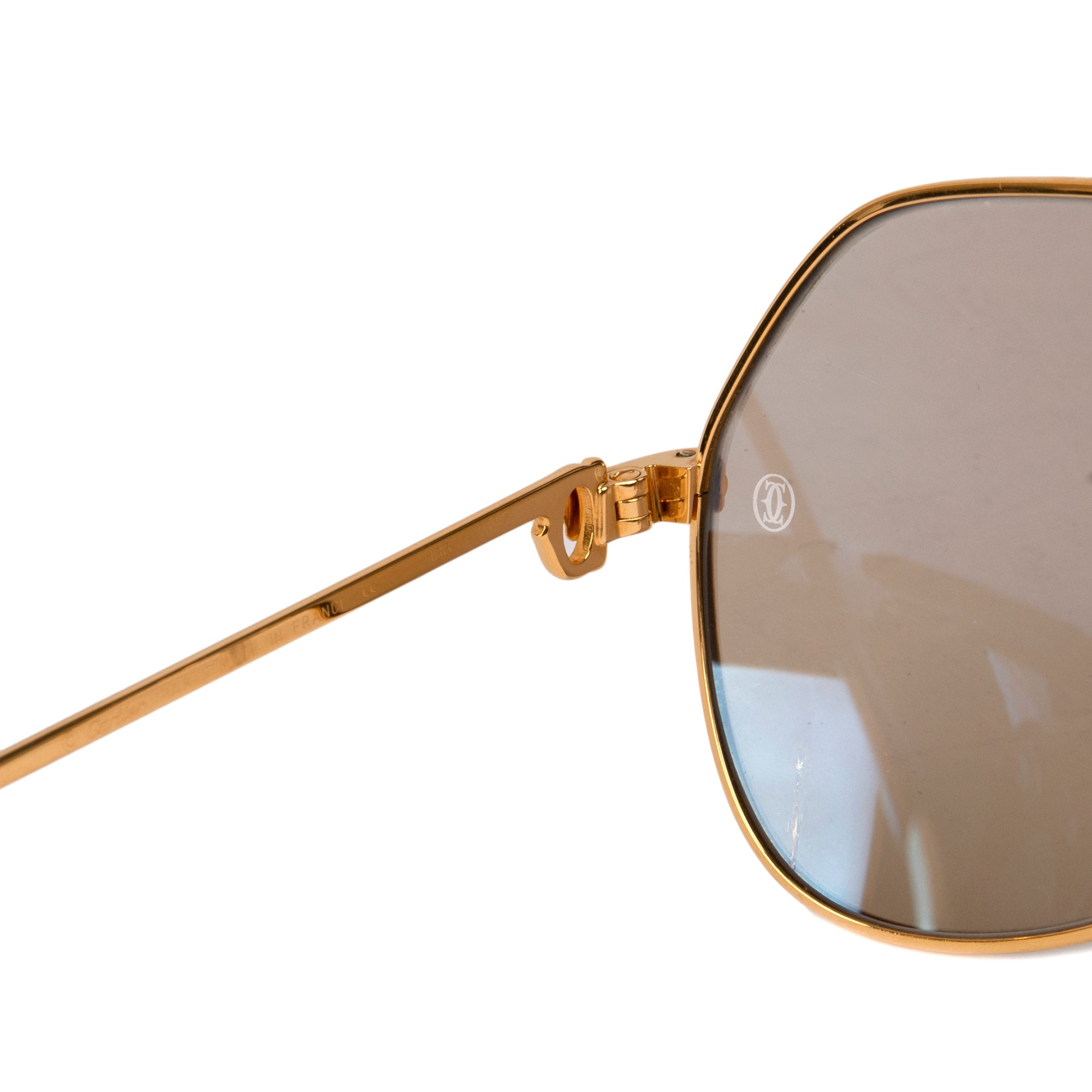 Cartier Vendome Louis Aviator Sunglasses w/ Case