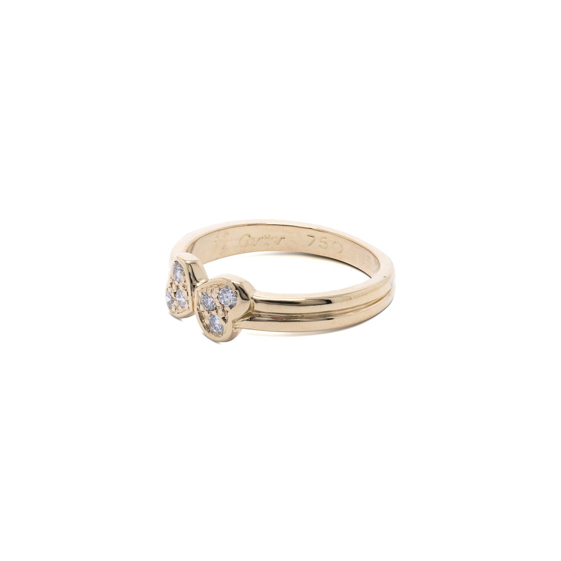 Cartier Vintage 18k Gold Diamond Ring