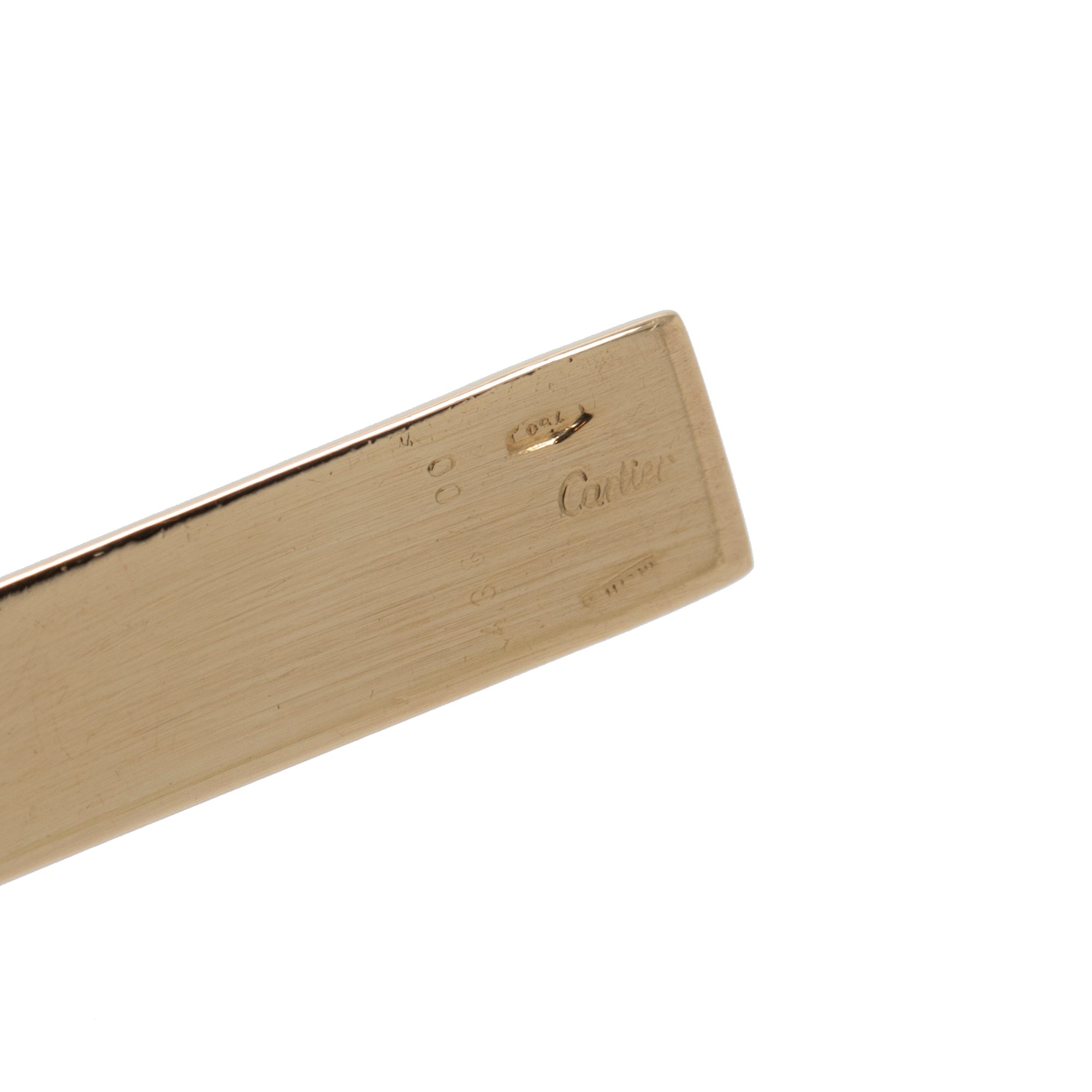 Cartier Vintage 18k Yellow Gold Diamond Cross Pendant Necklace