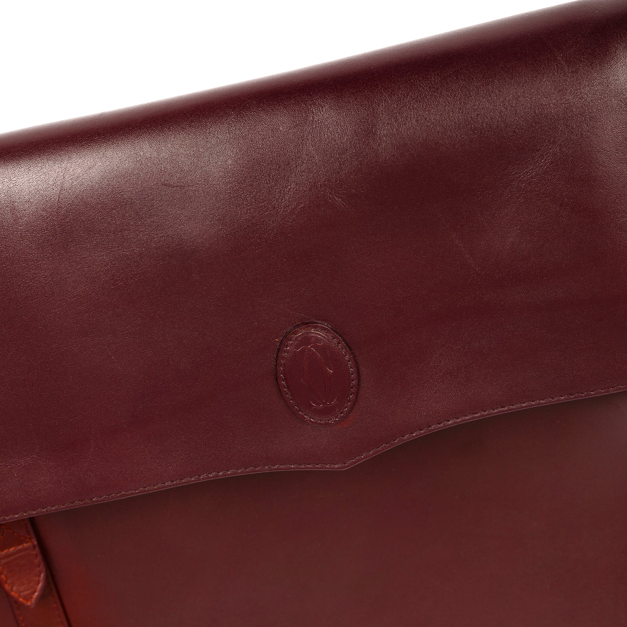 Cartier Vintage Large Leather Tote Bag w/ Box