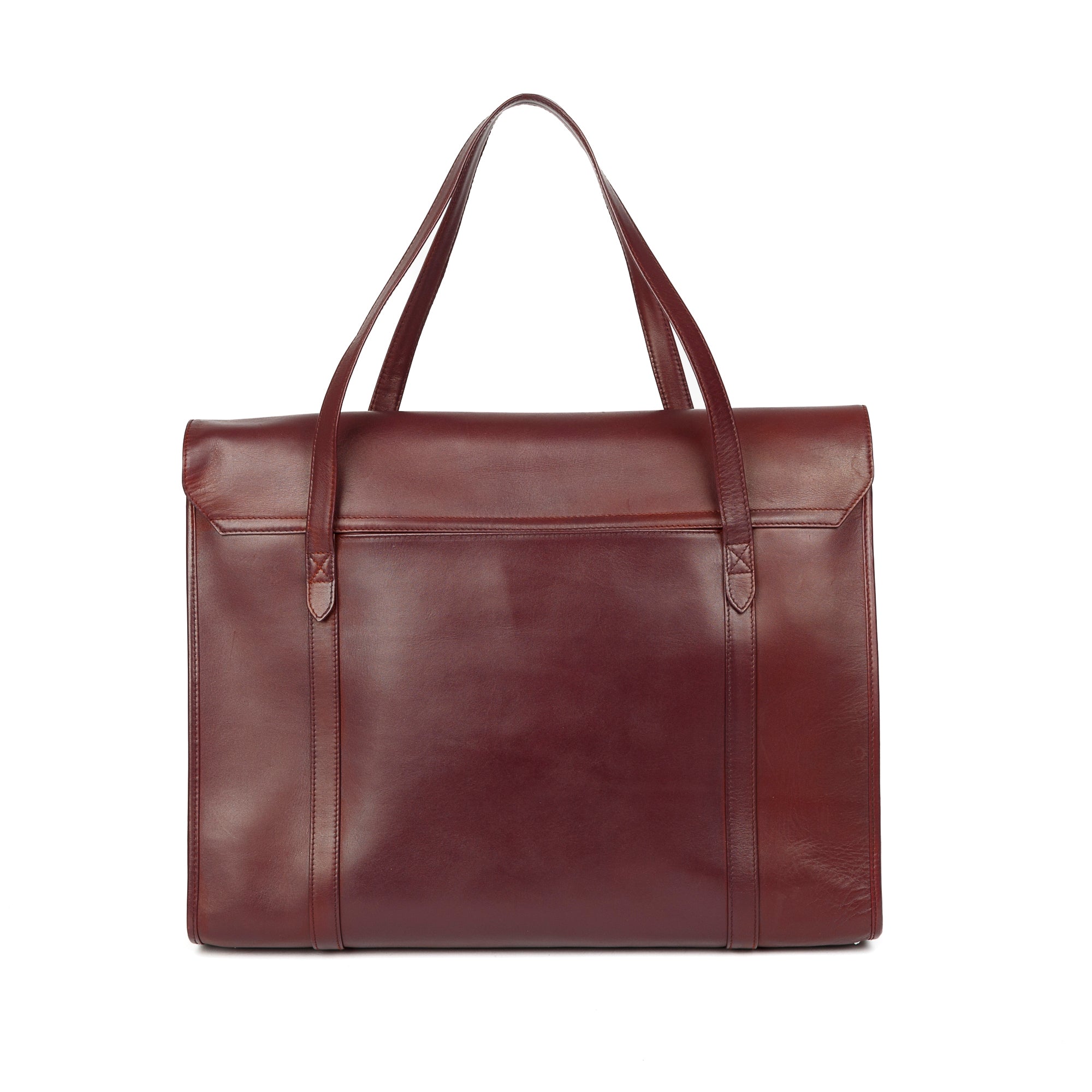 Cartier Vintage Large Leather Tote Bag w/ Box