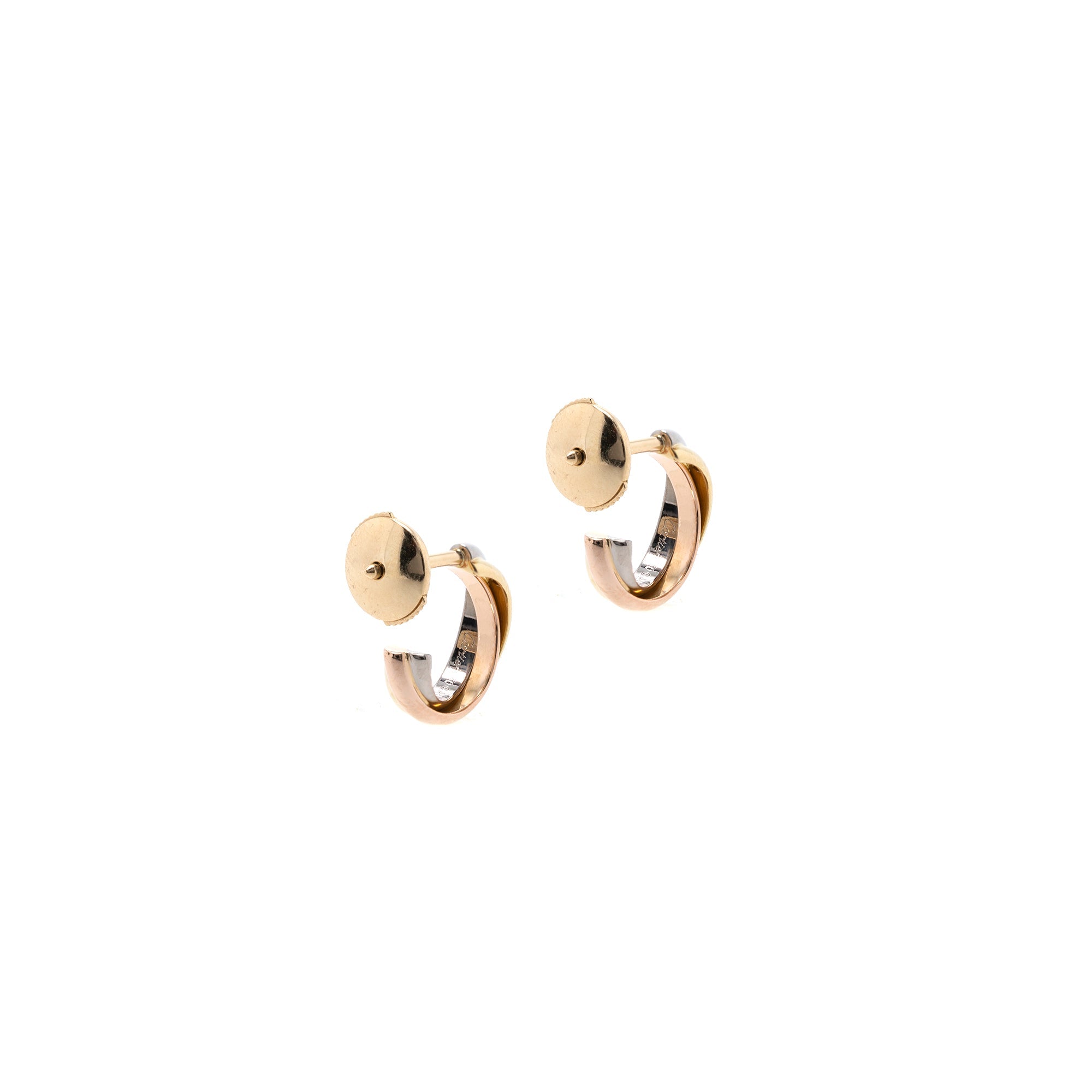 Cartier Vintage Trinity Mini Hoop Earrings