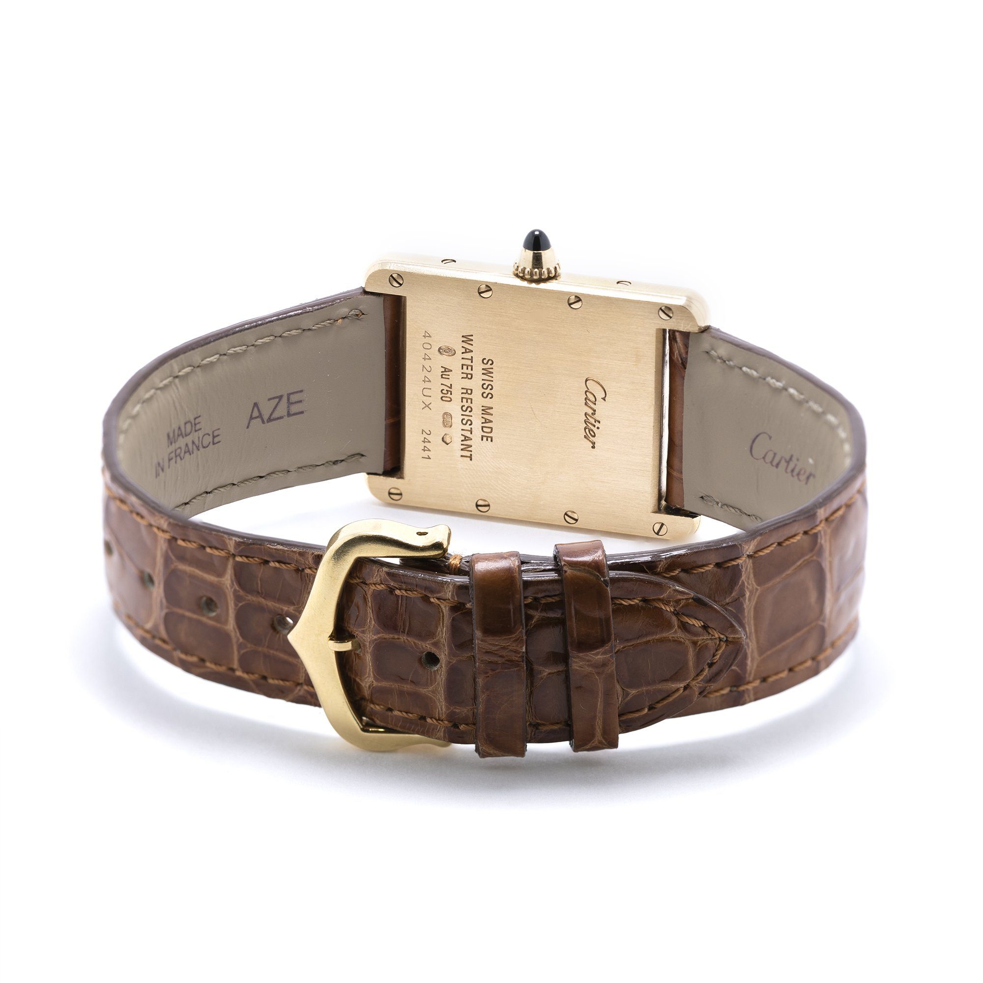 Cartier Yellow Gold Tank Watch, Large Model