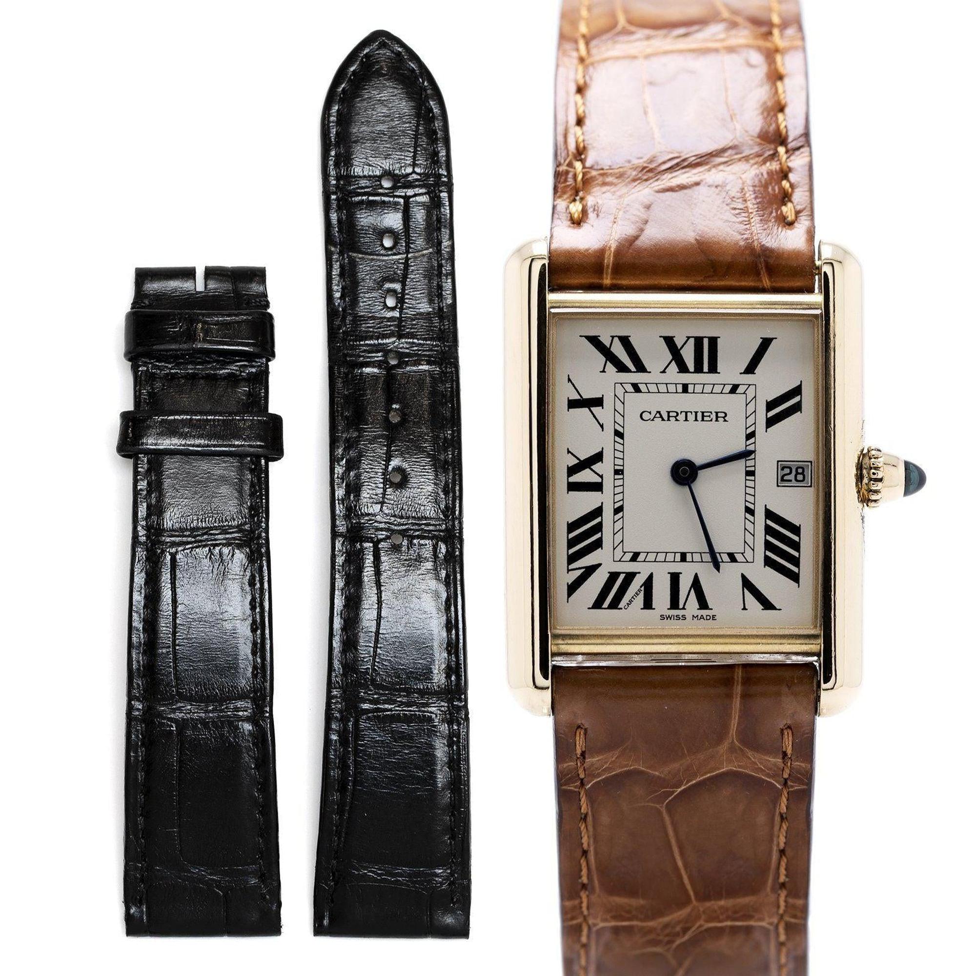 Cartier Yellow Gold Tank Watch, Large Model