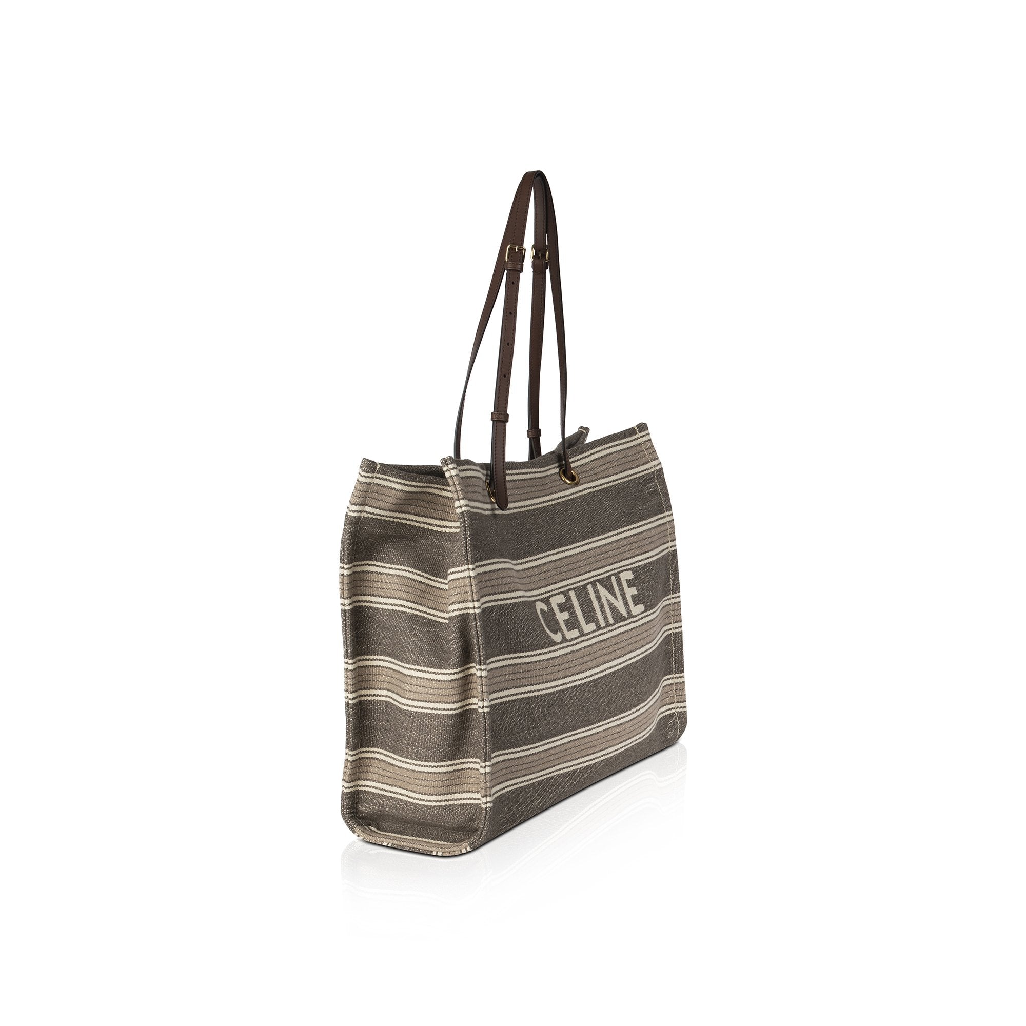 Celine 2019 Striped Jacquard Cabas Tote – OLIVER'S