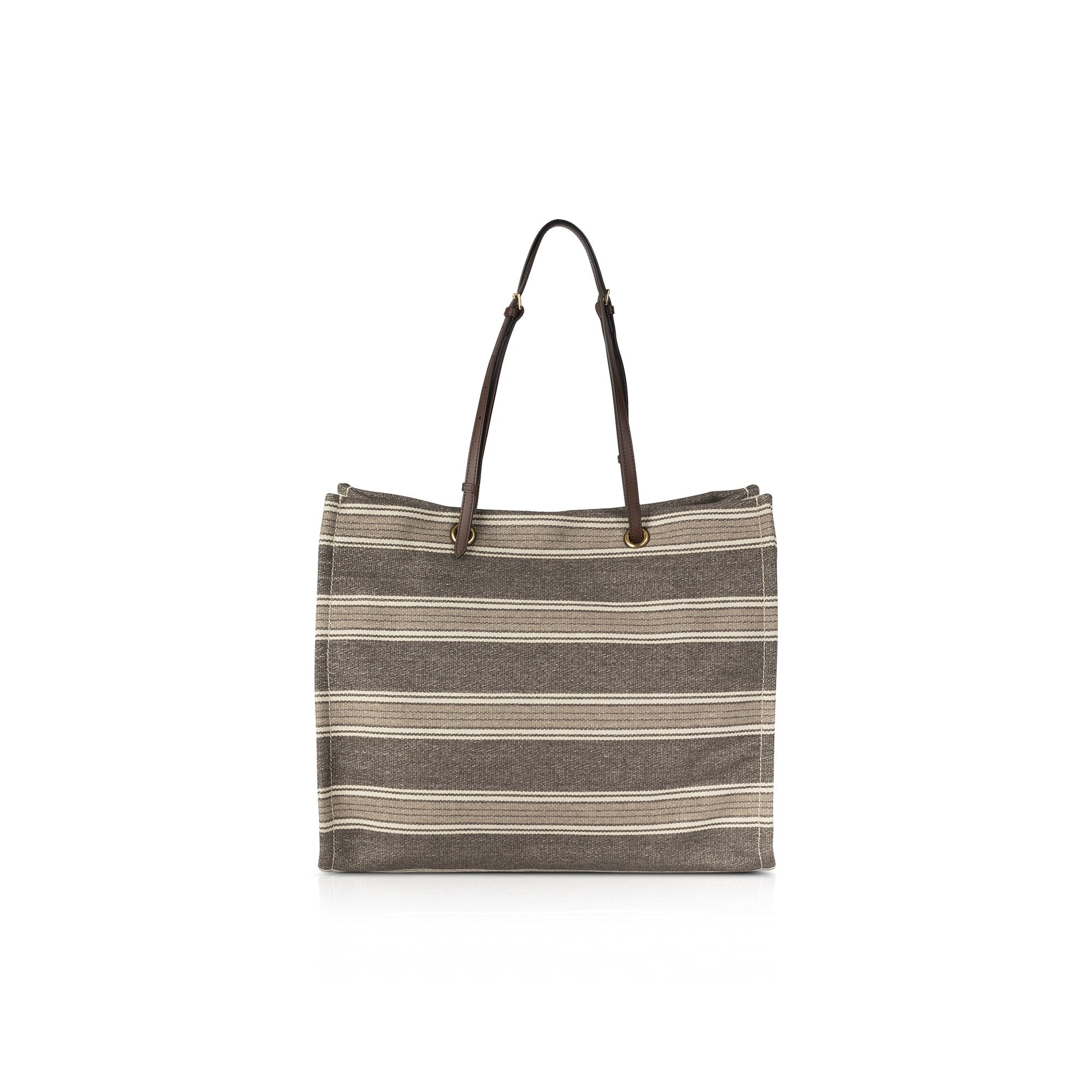 Celine 2019 Striped Jacquard Cabas Tote