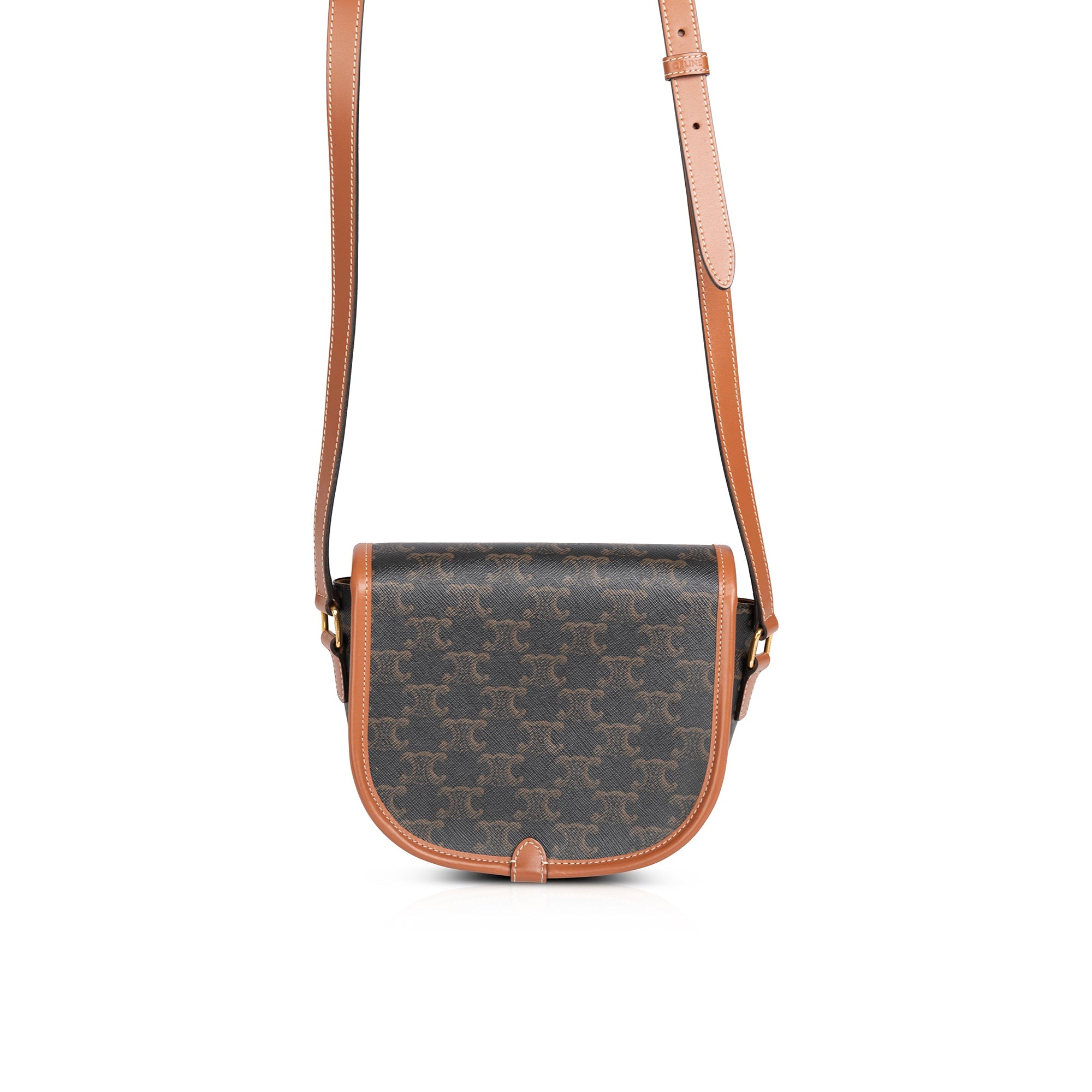 Celine 2020 Triomphe Canvas Folco Crossbody Bag