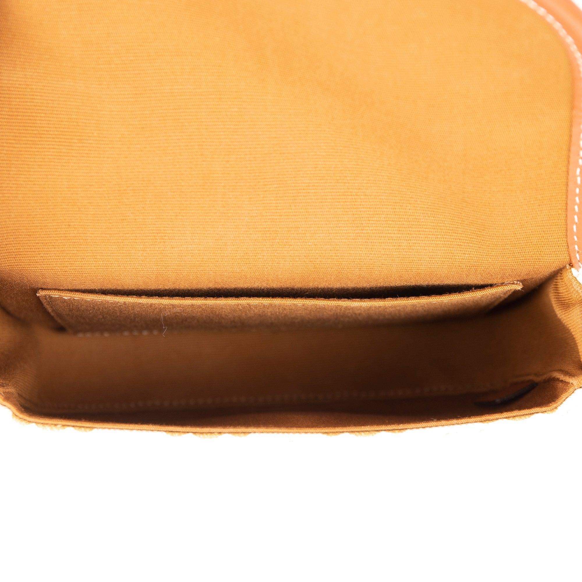 Celine 2021 Triomphe Canvas Mini Besace Crossbody Bag w/ Receipt