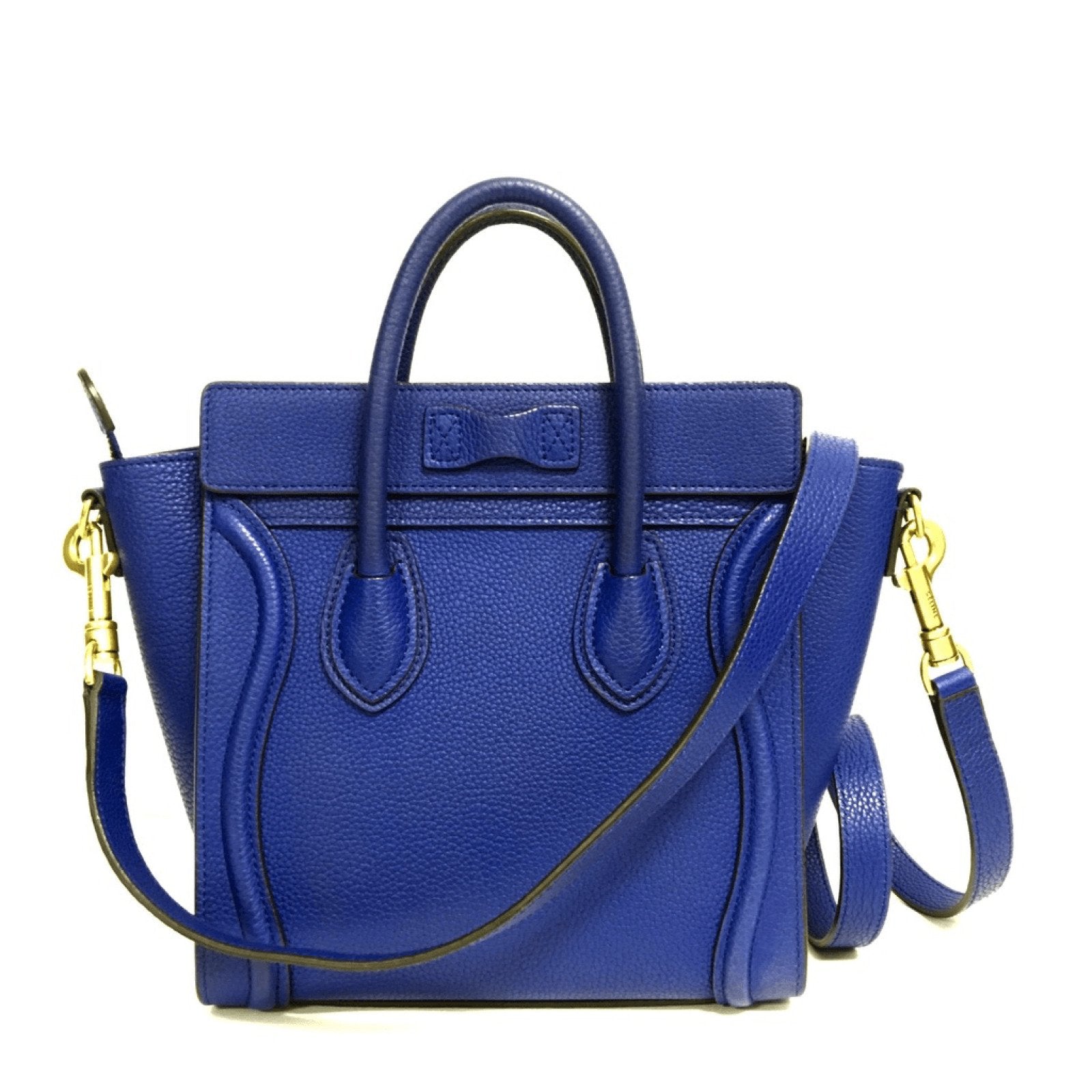 Celine Blue Nano Luggage Tote