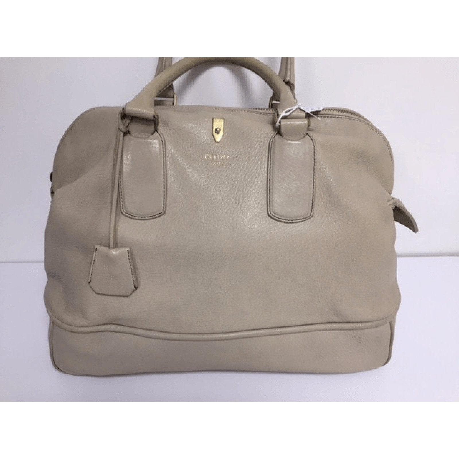 Celine Grey Padlock Deer Skin Bag