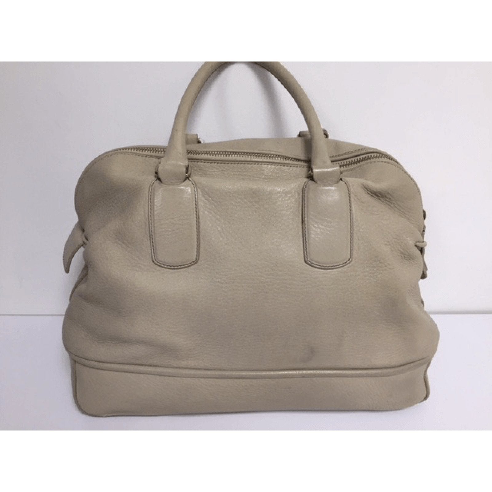 Celine Grey Padlock Deer Skin Bag