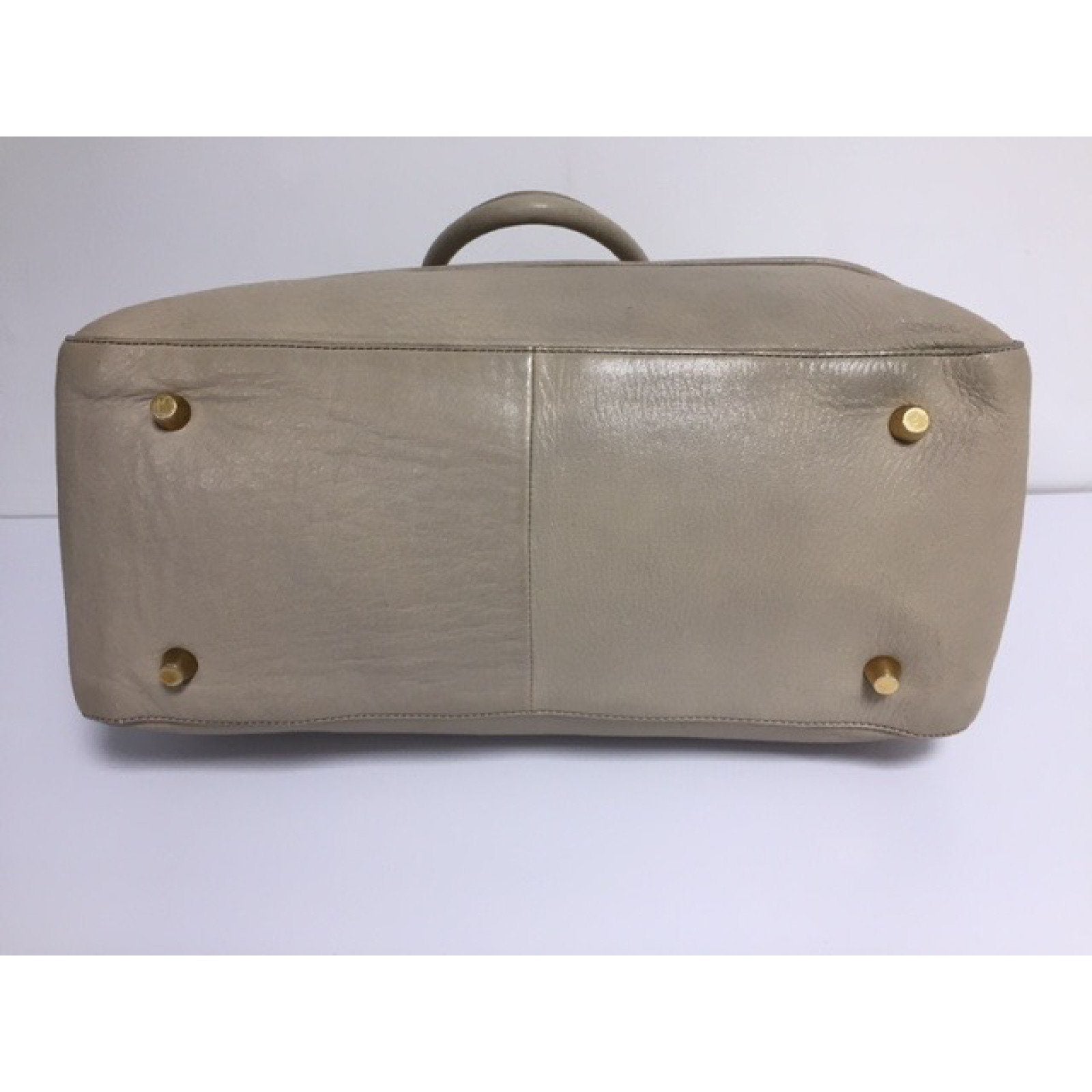 Celine Grey Padlock Deer Skin Bag