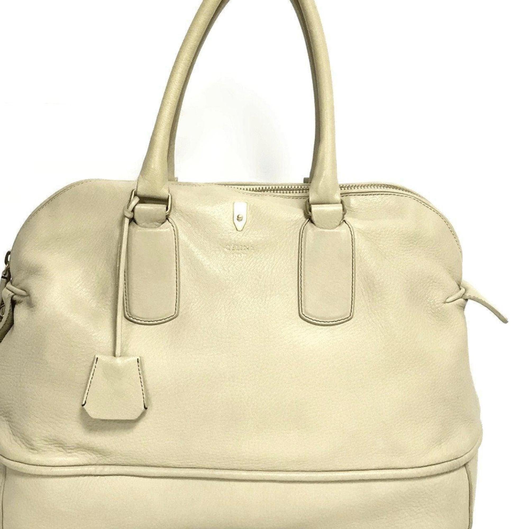 Celine Grey Padlock Deer Skin Bag