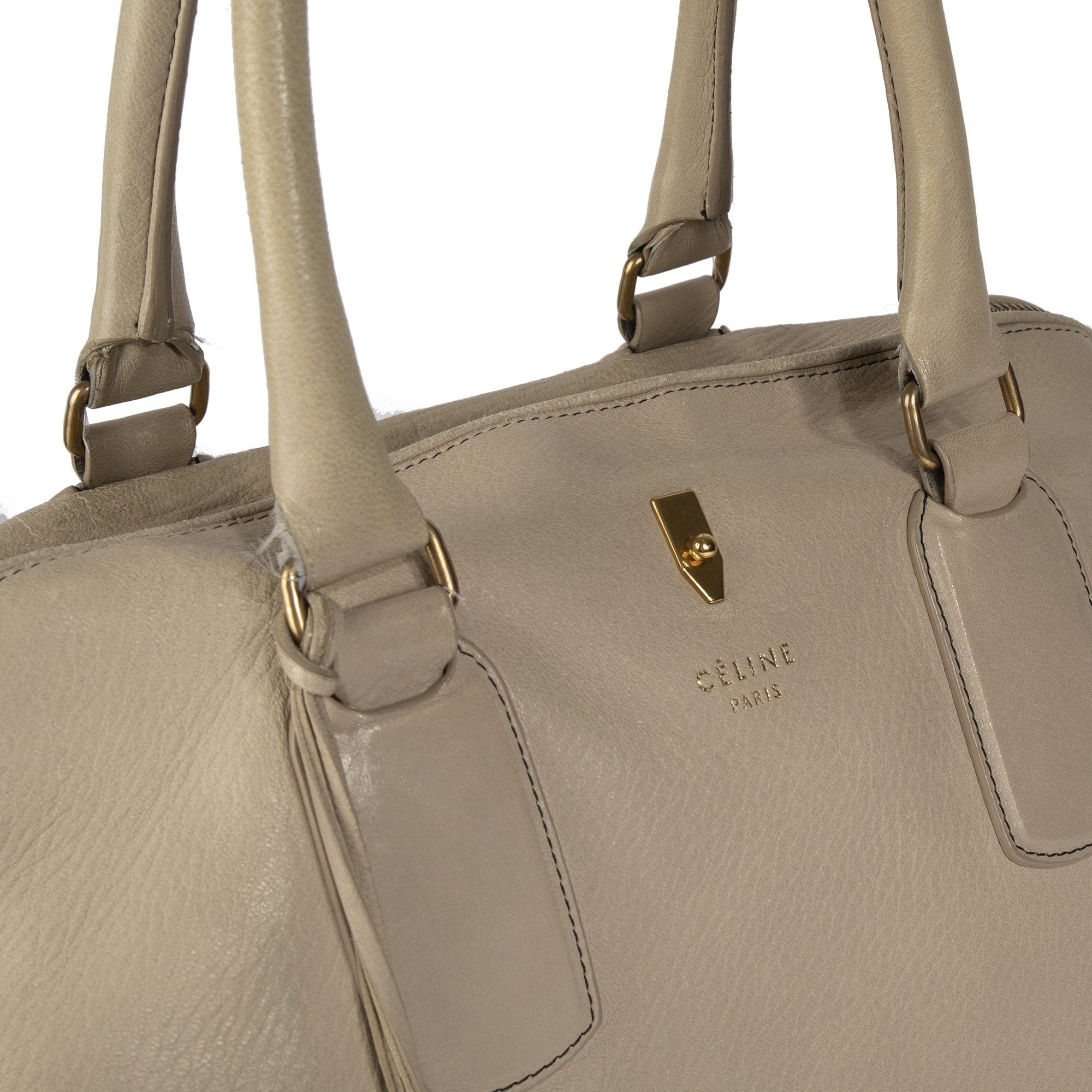 Celine Leather Bowling Bag