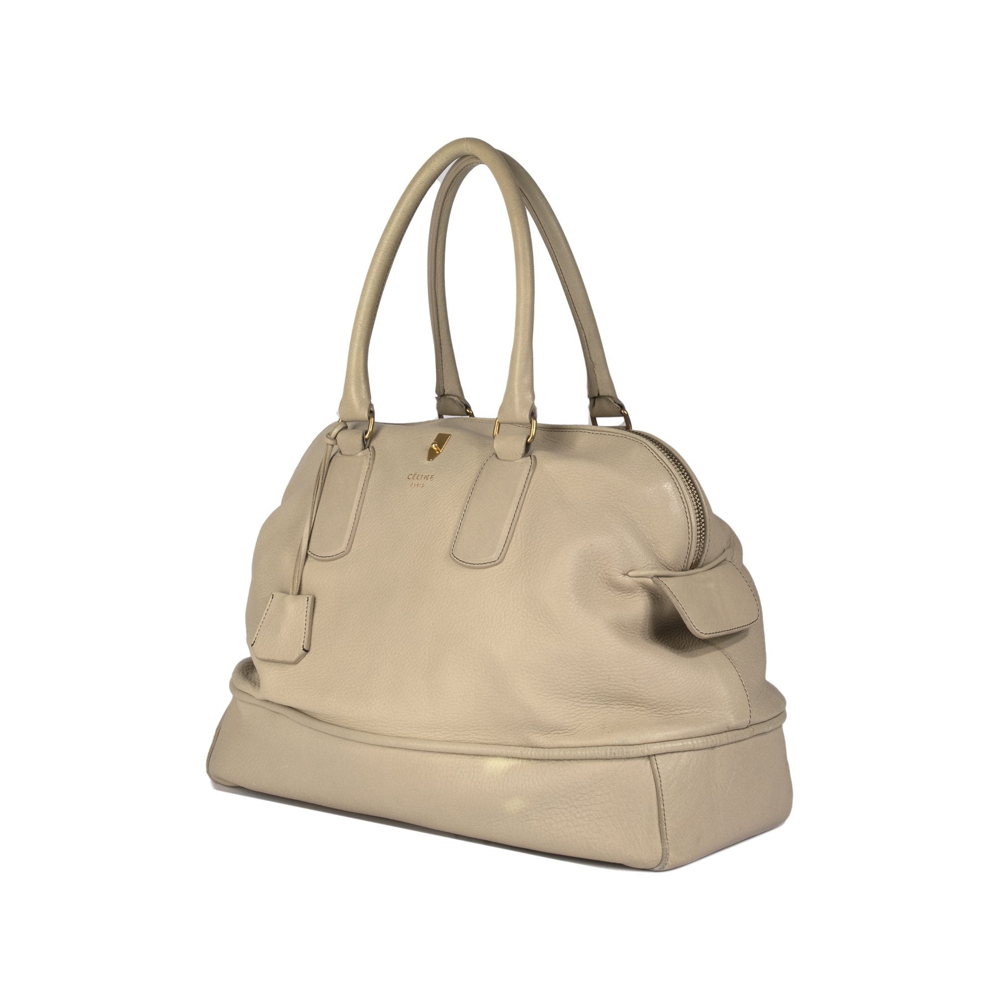 Celine Leather Bowling Bag