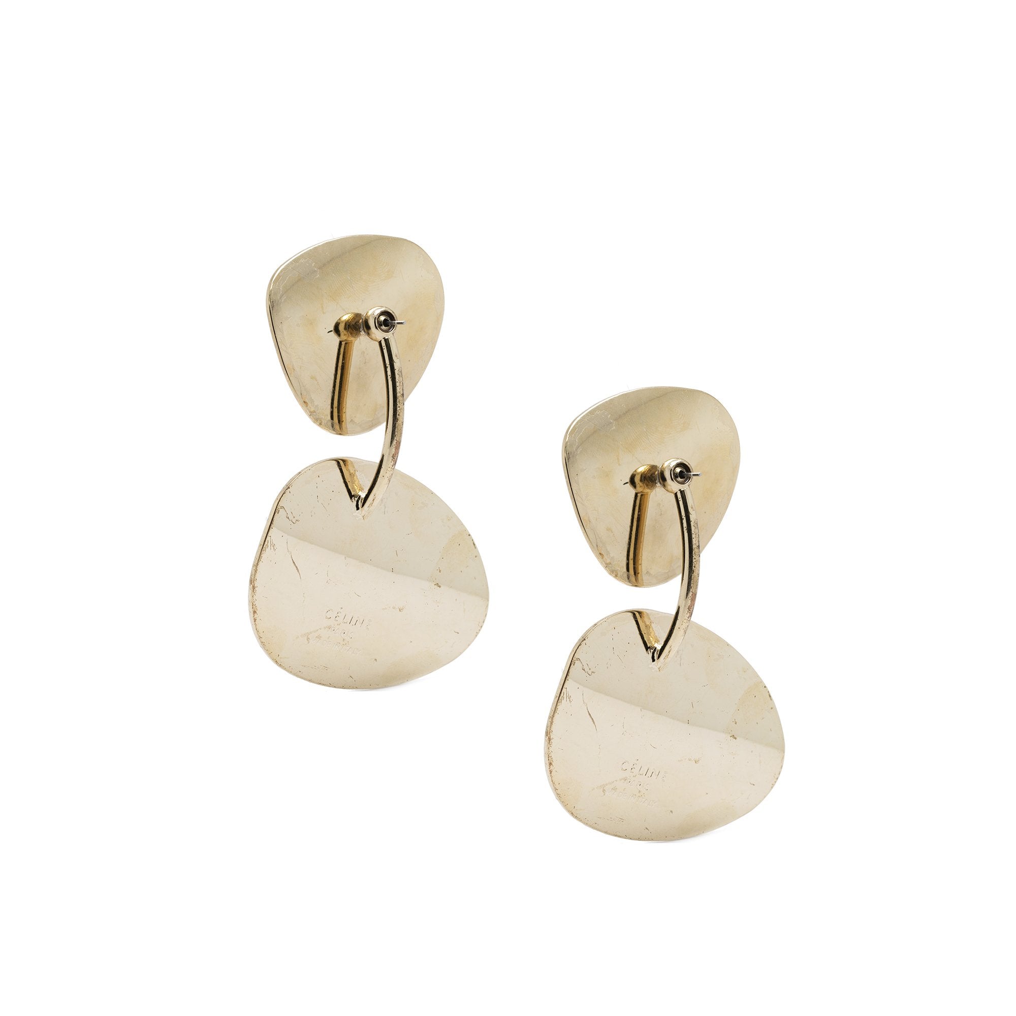 Celine Phoebe Philo Large Petal Earrings