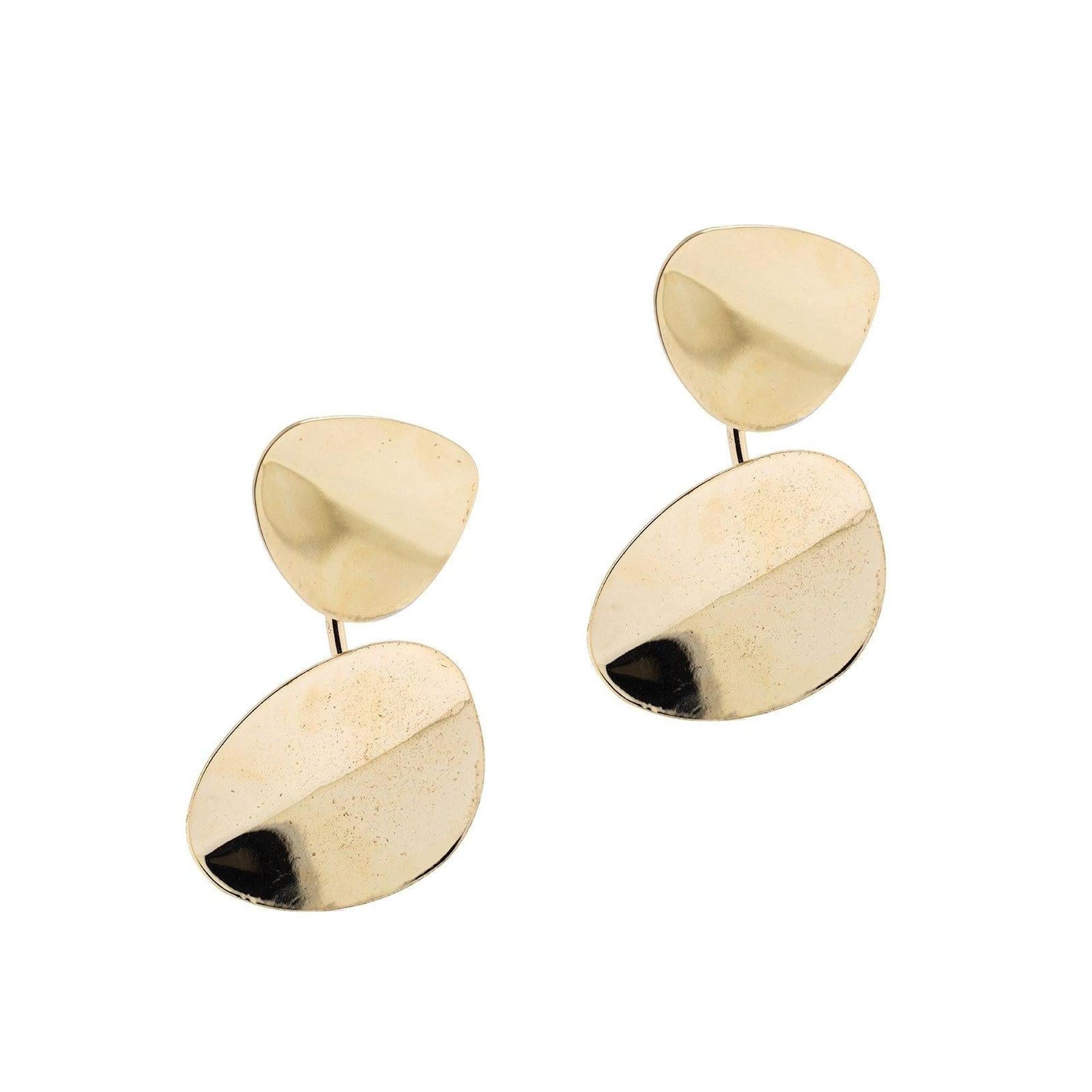 Celine Phoebe Philo Large Petal Earrings