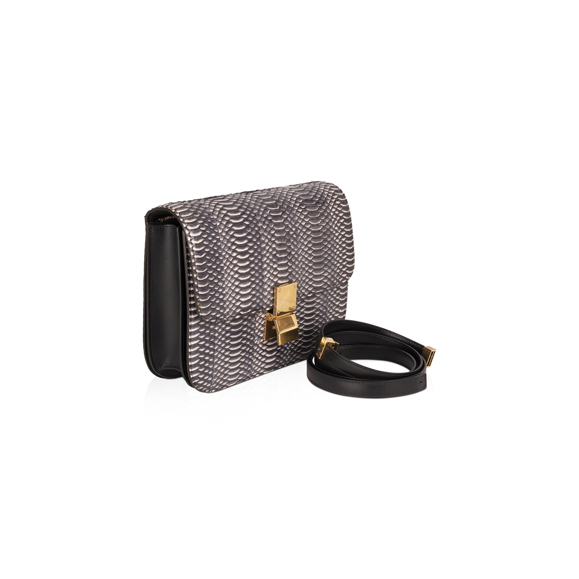 Celine Python Medium Classic Box Bag w/ Box & Tags