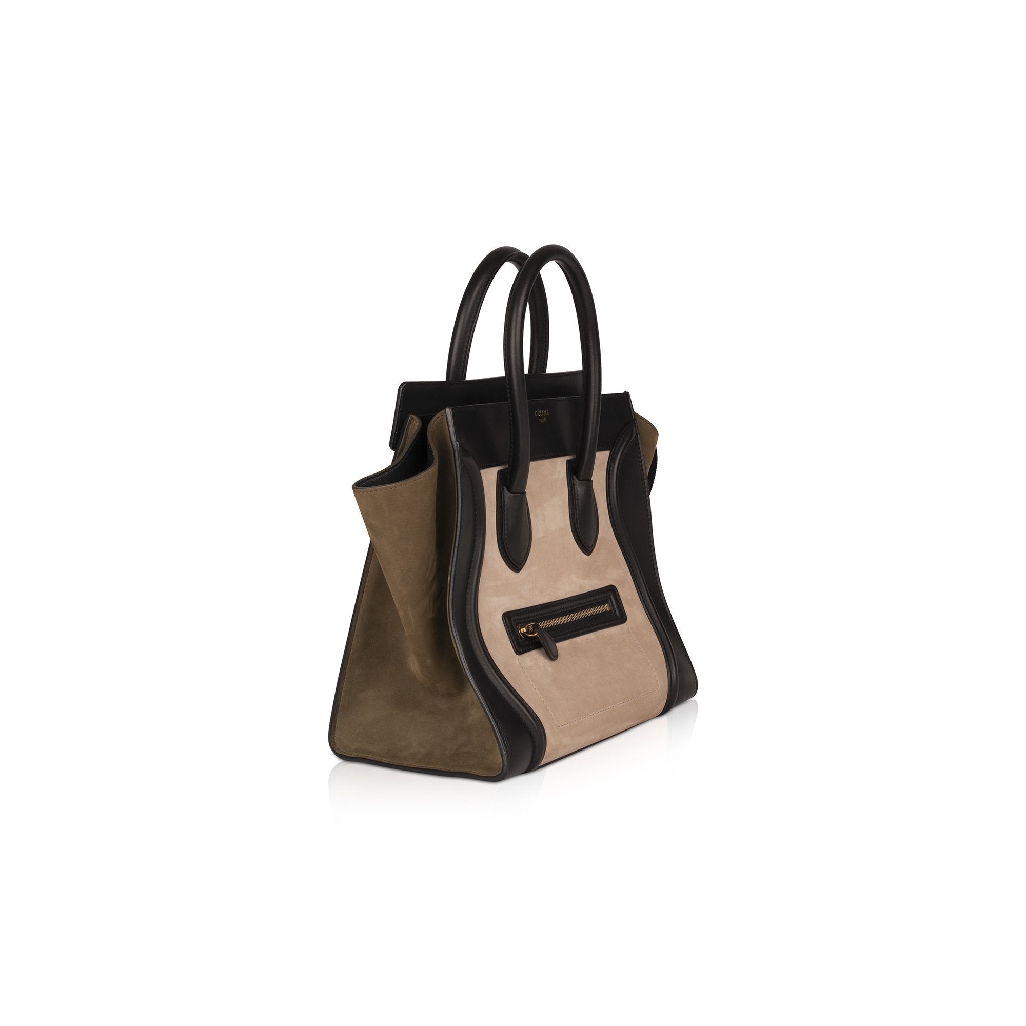 Celine Tricolor Mini Luggage Tote