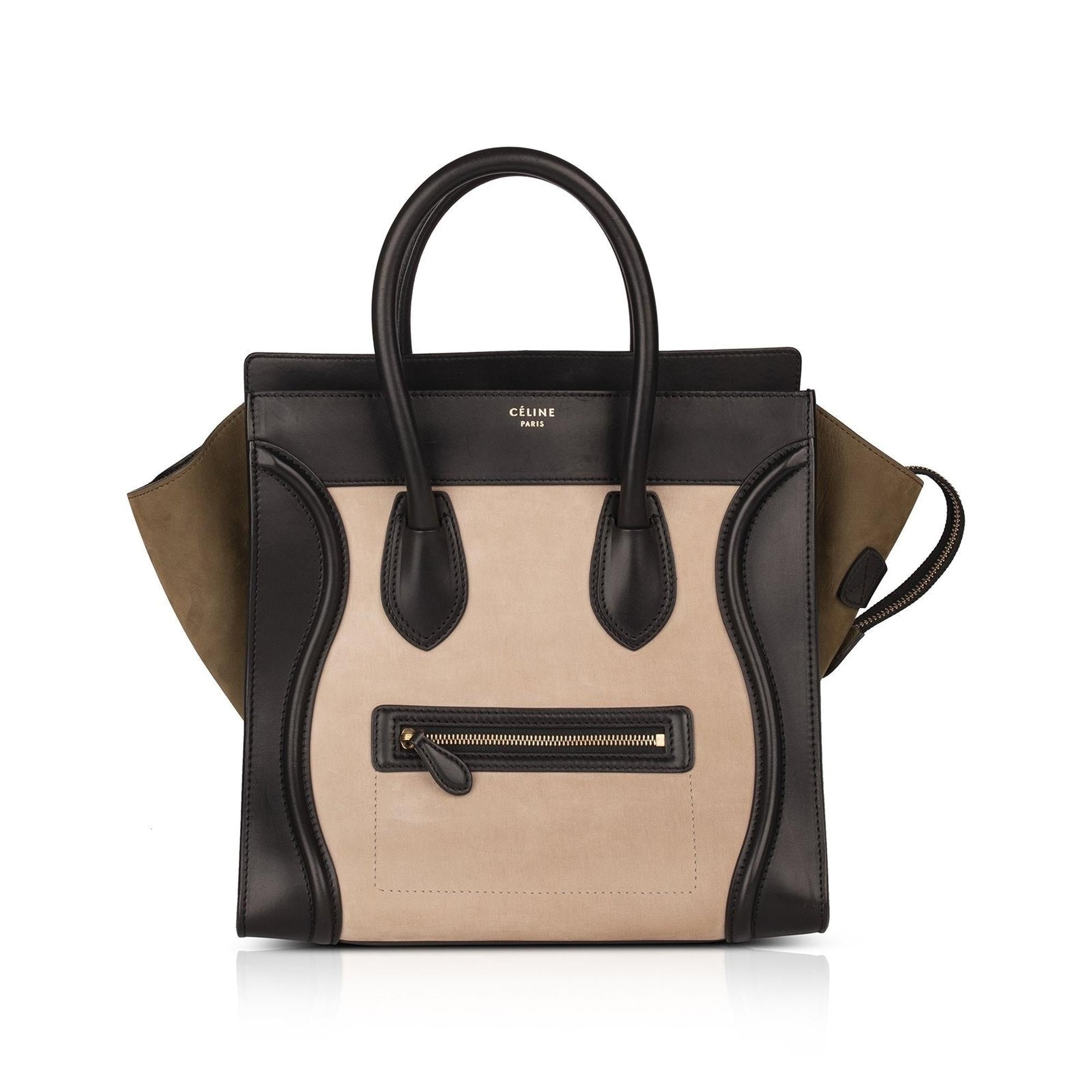 Celine Tricolor Mini Luggage Tote