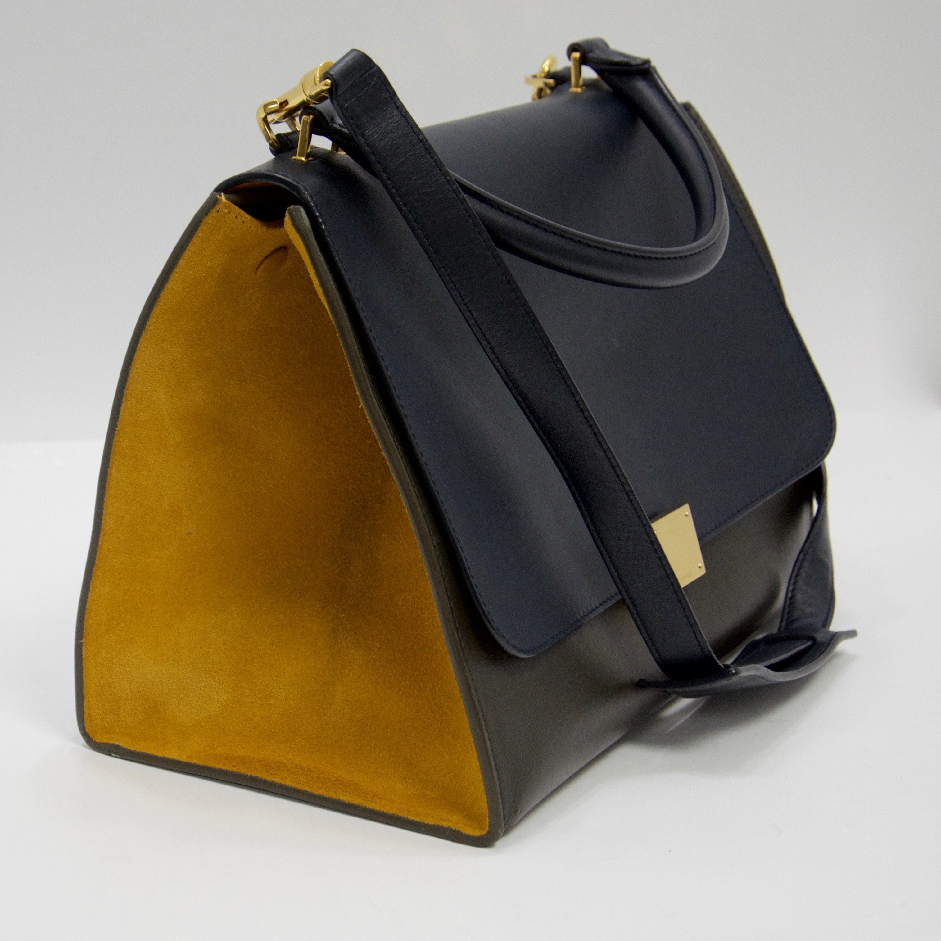 Celine Tricolour Medium Trapeze Bag