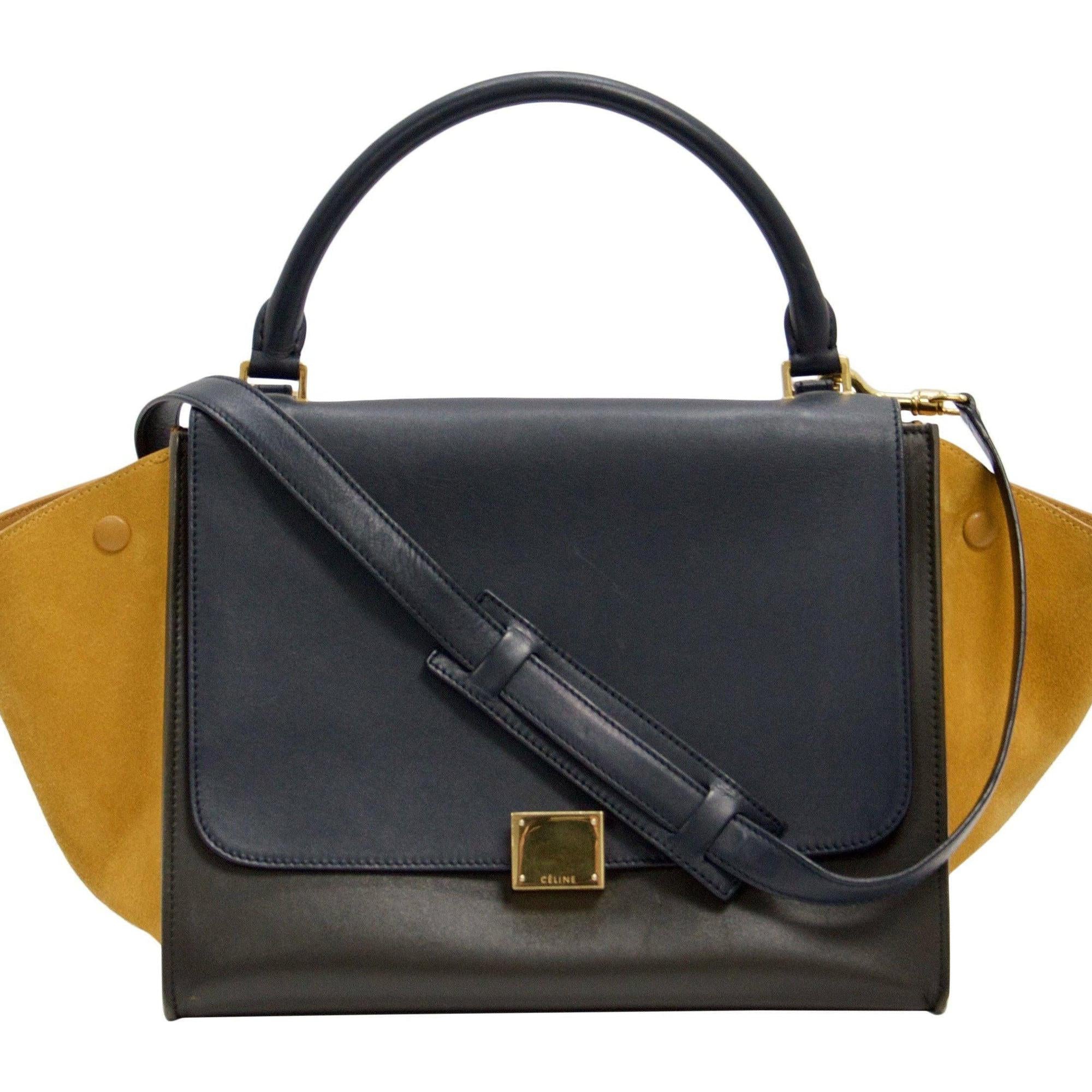 Celine Tricolour Medium Trapeze Bag