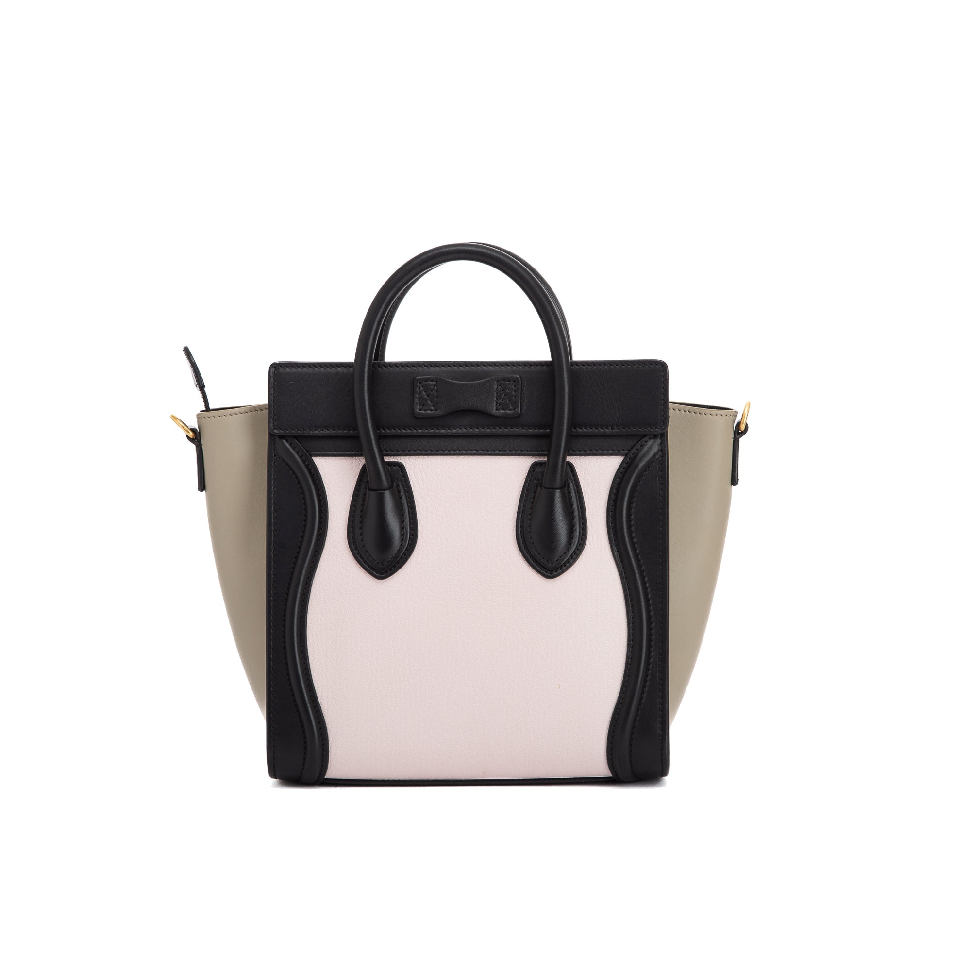 Celine Tricolour Nano Luggage Tote w/ Strap