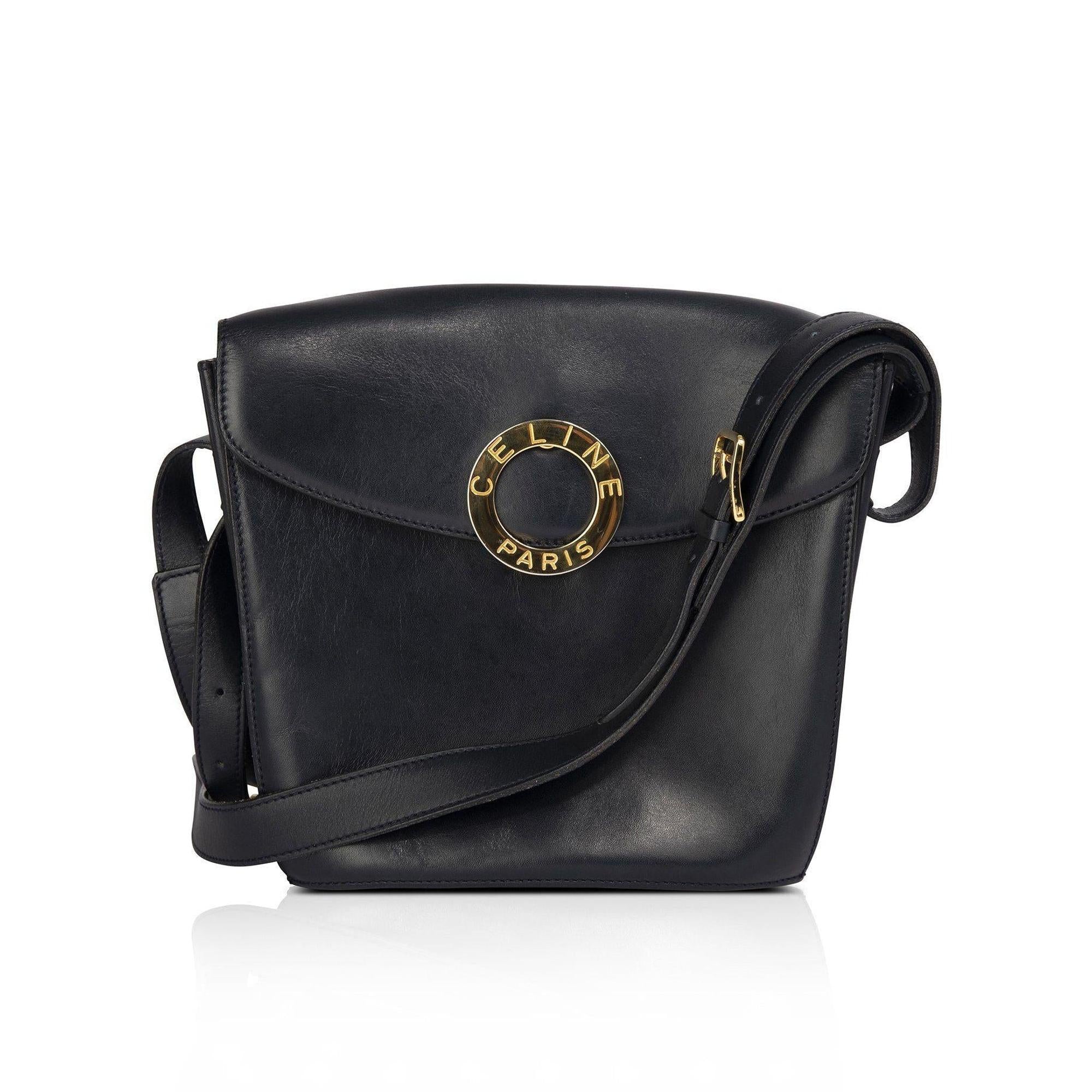 Celine Vintage Leather Crossbody Bag