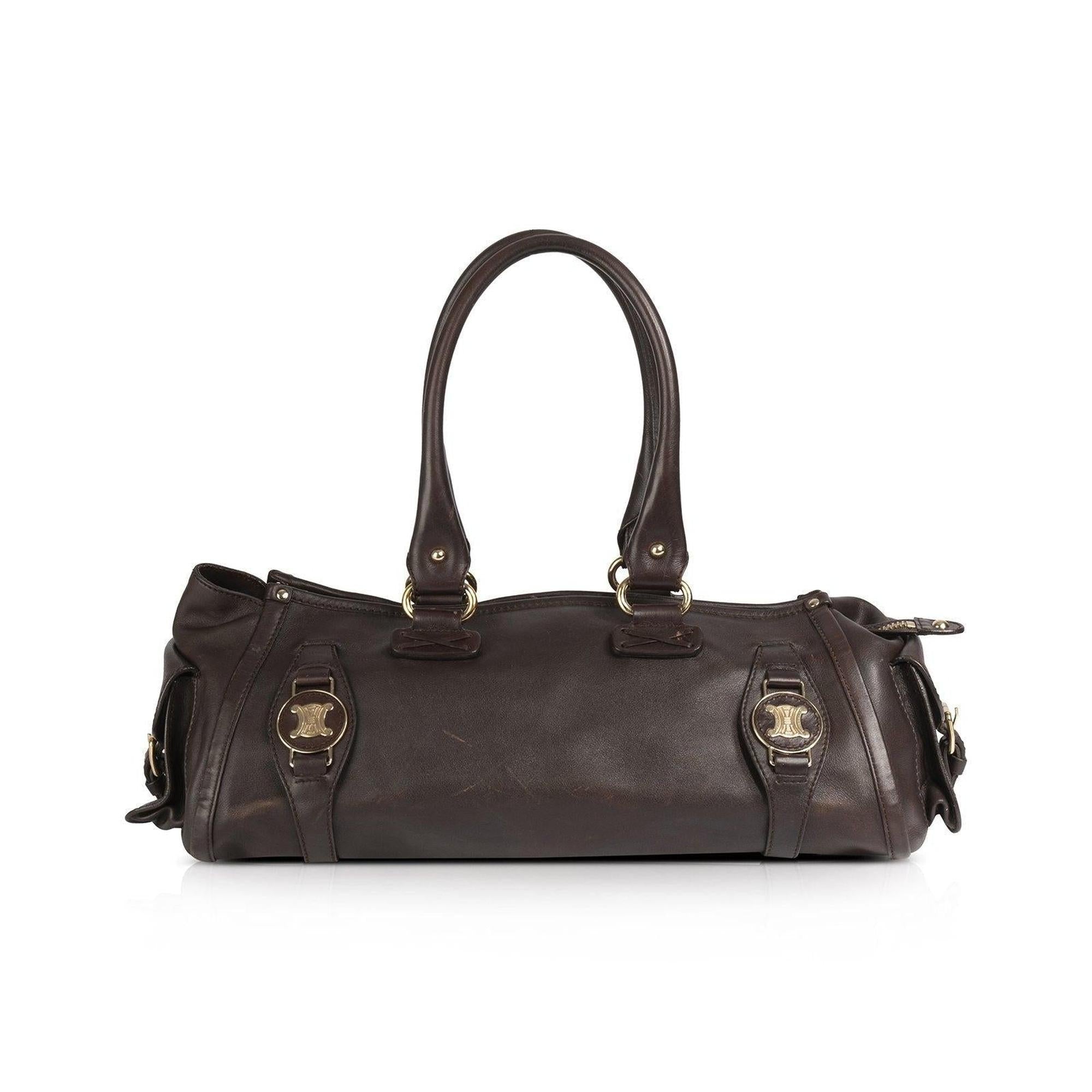 バッグ Celine Vintage Leather Shoulder Bag Celine Vintage Leather Shoulder Bag – OLIVER'S