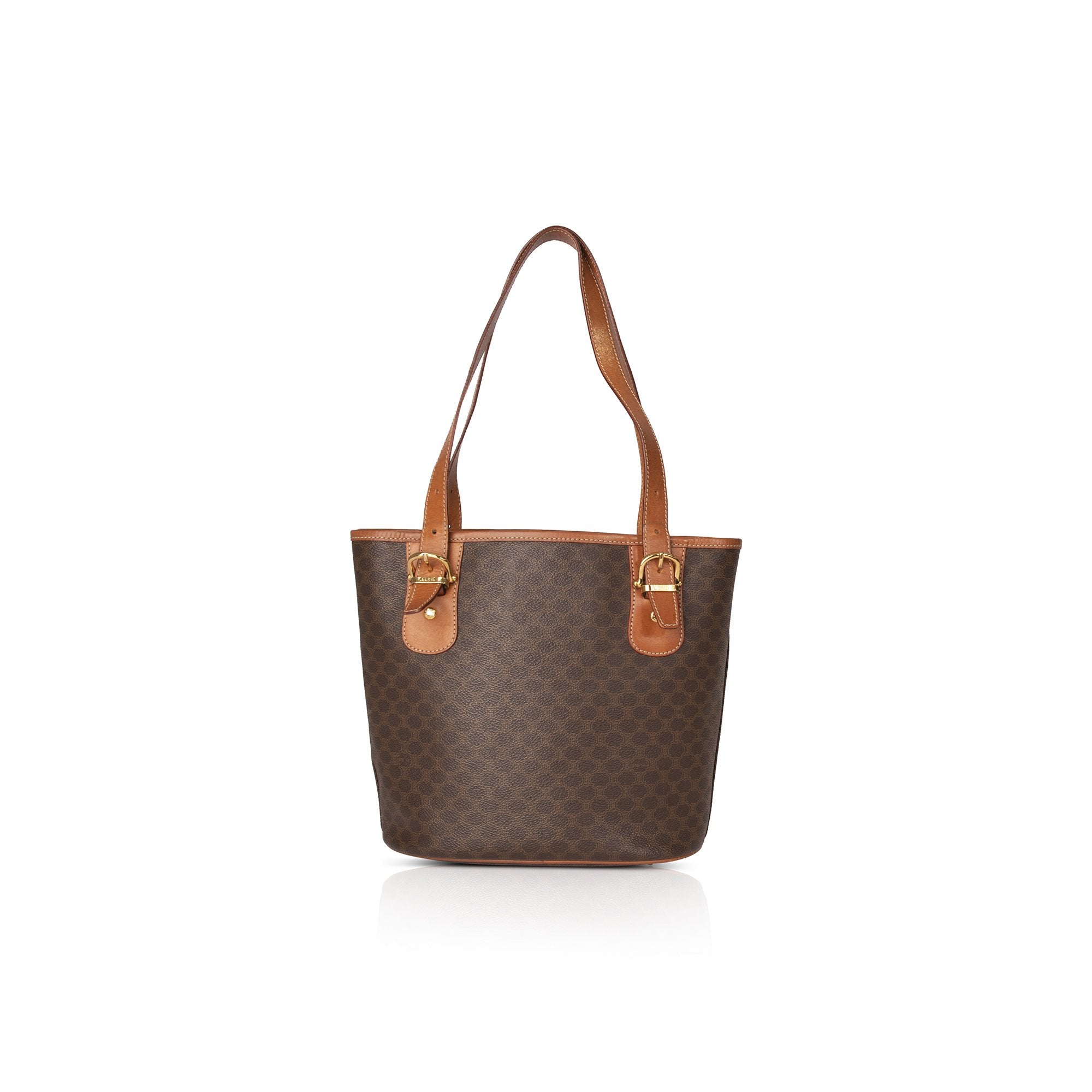 Celine Vintage Macadam Triomphe Bucket Bag