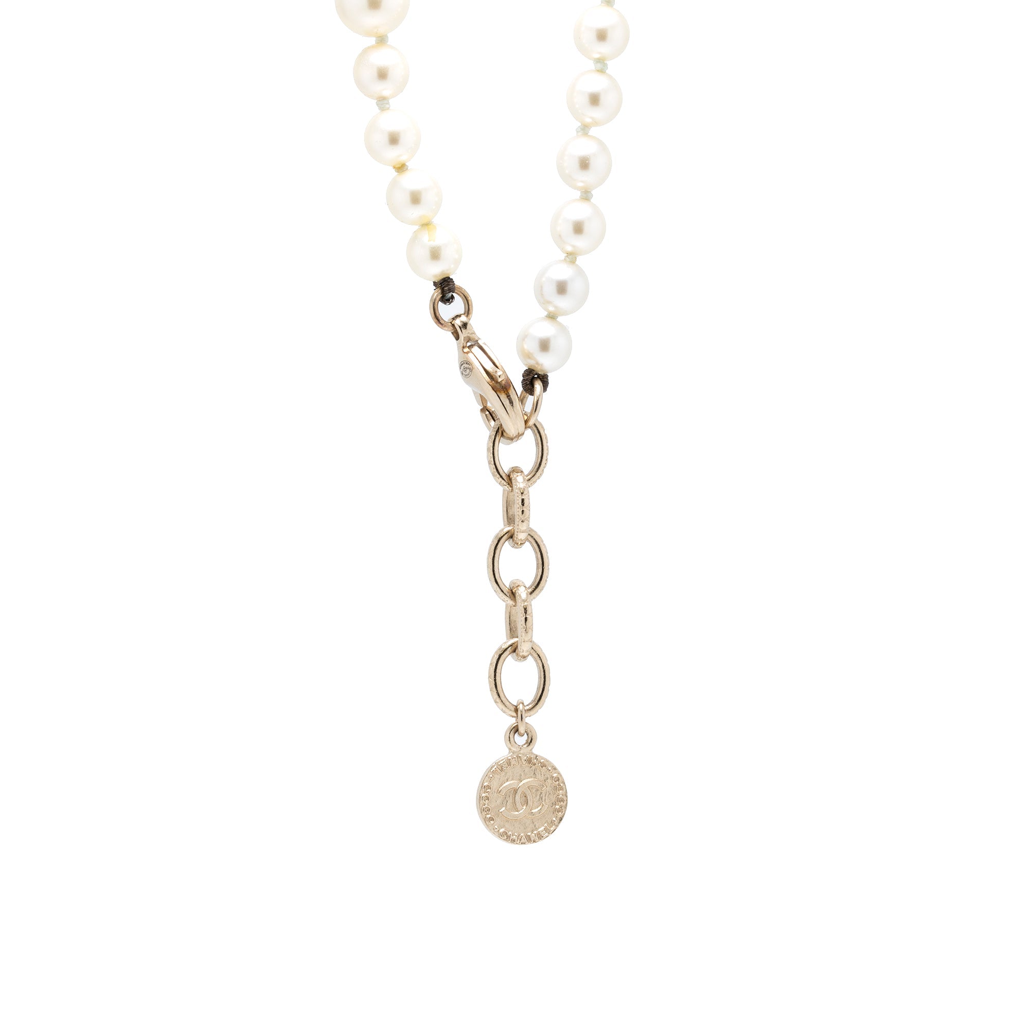 Chanel 2019 Faux Pearl CC Necklace