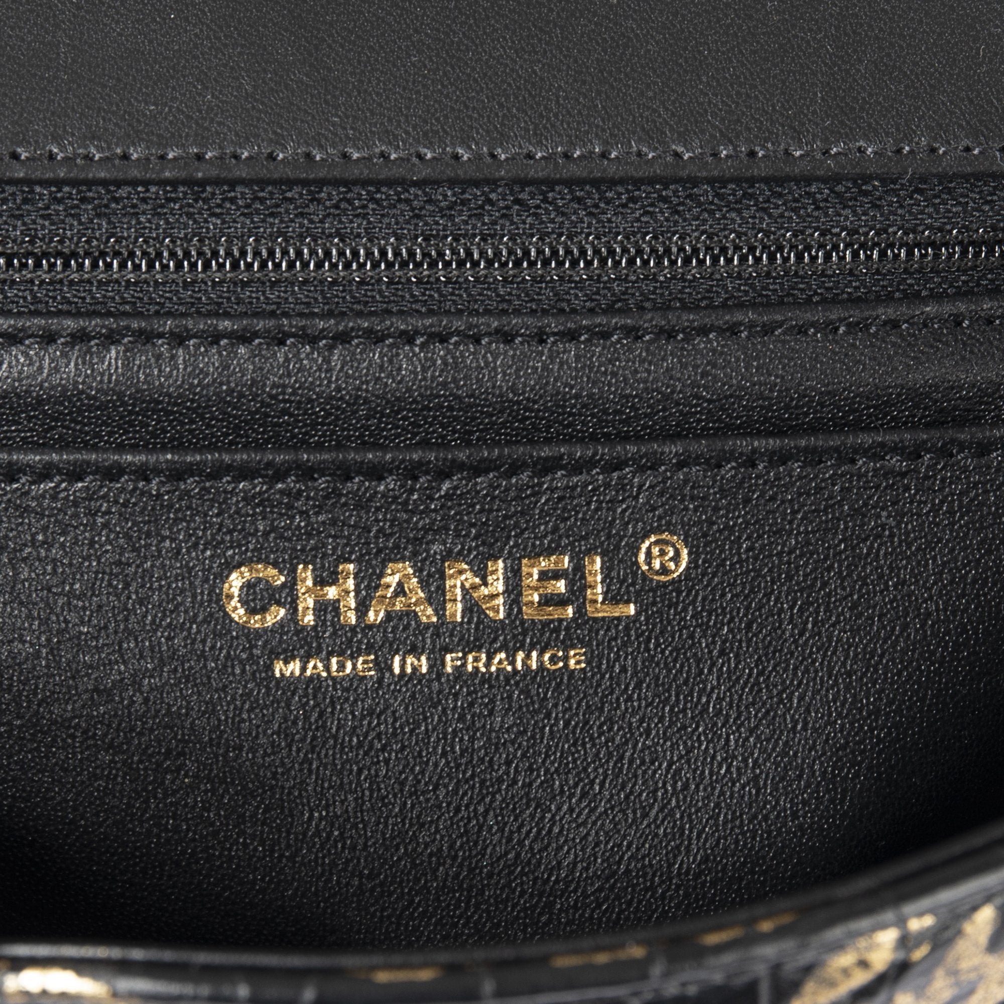 Chanel 2019 Small Crocodile Embossed Graffiti Reissue 2.55 Flap Bag