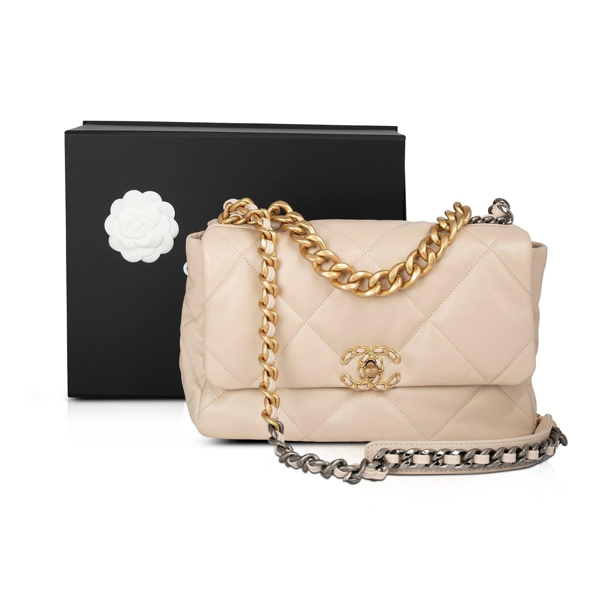 Chanel 2020 Large 19 Flap Bag w/ Box & Authenticity Card