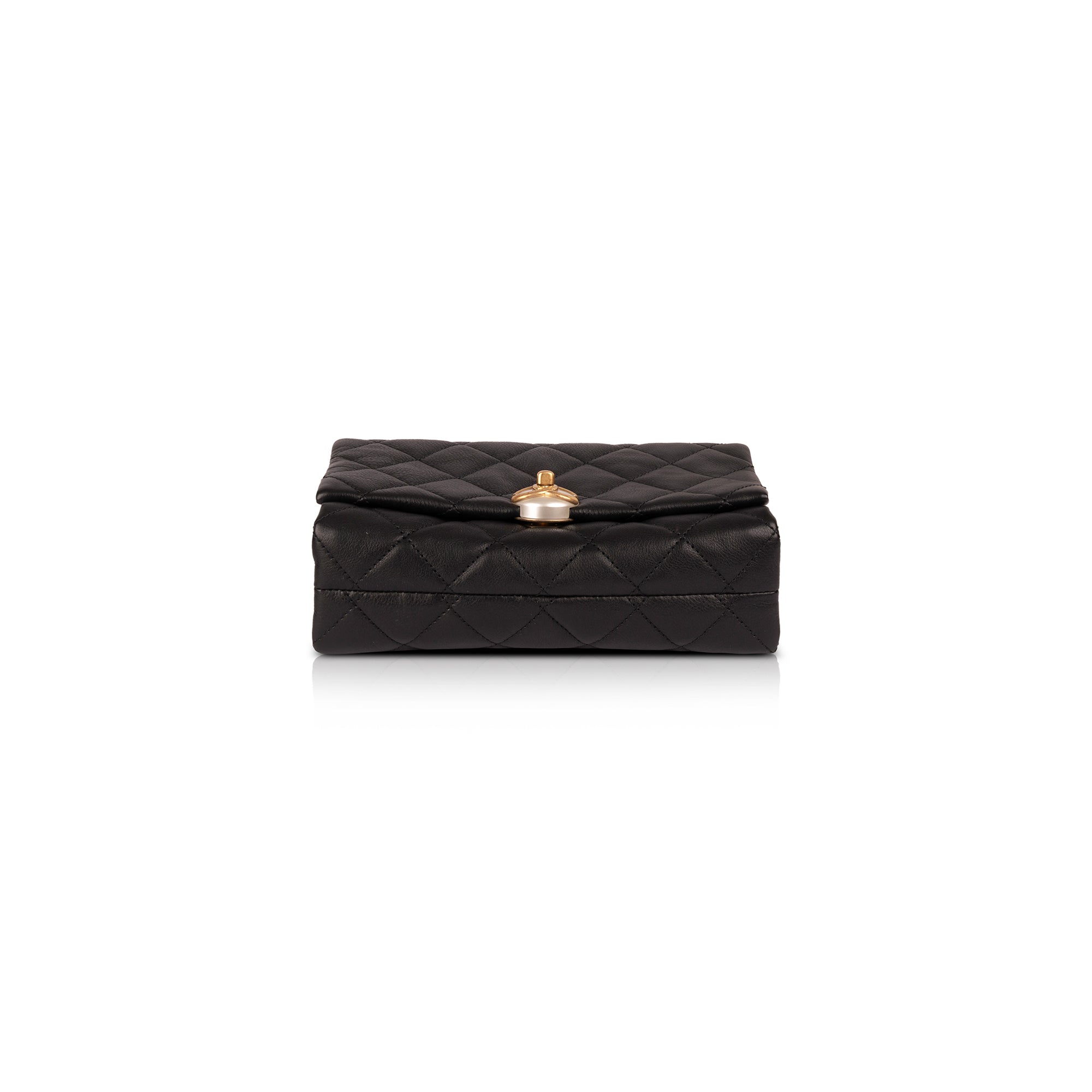 Chanel 2020 Small CC Pearl Accordion Flap Bag w/ Box, Receipt & Authenticity Card