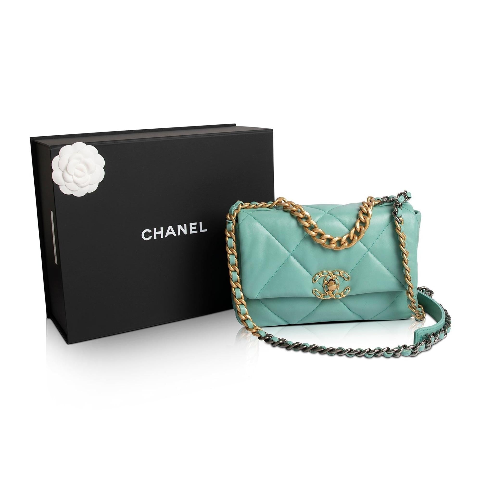 Chanel 2021 Medium 19 Flap Bag w/ Box & Authenticity Card