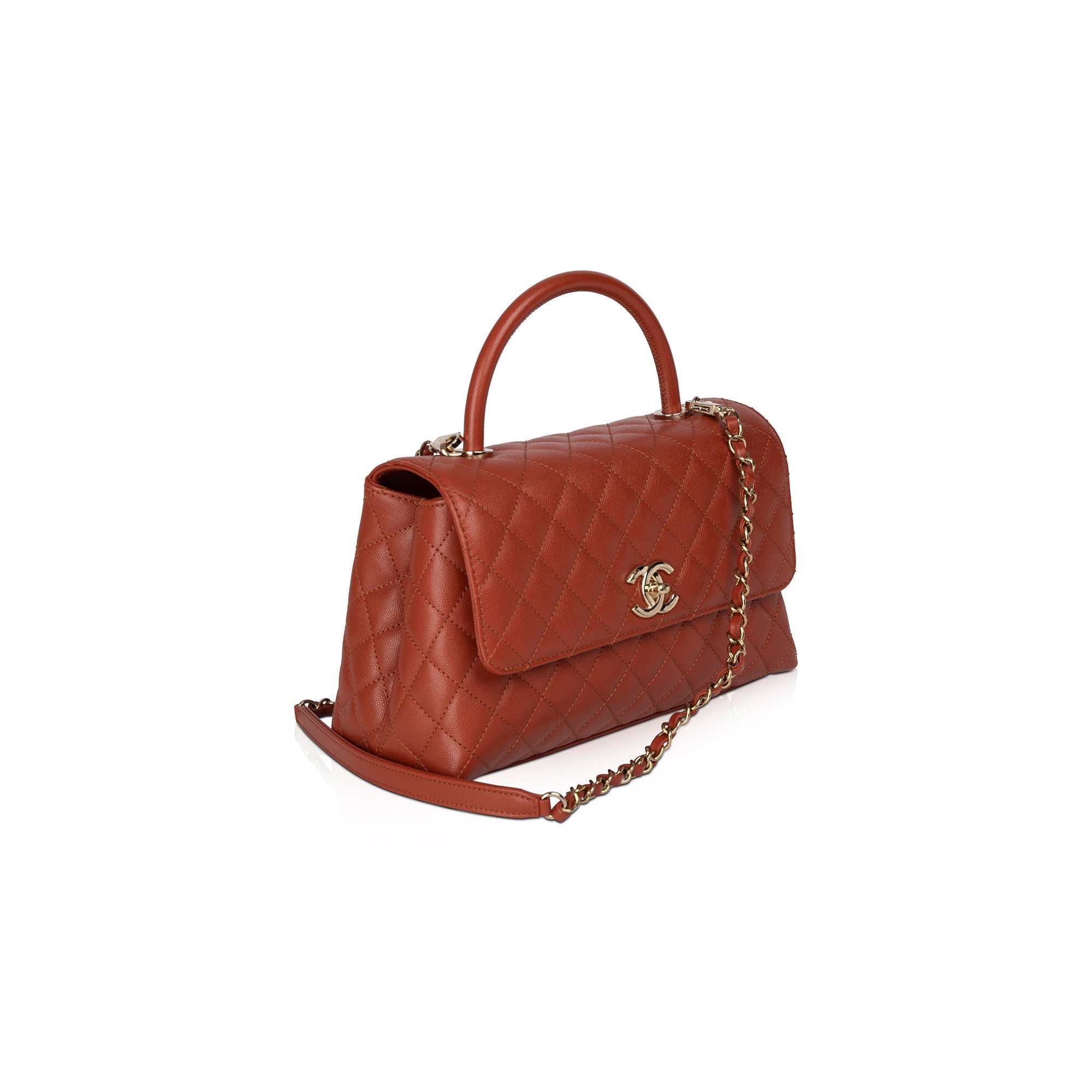 Chanel 2021 Medium Coco Handle Bag w/ Box