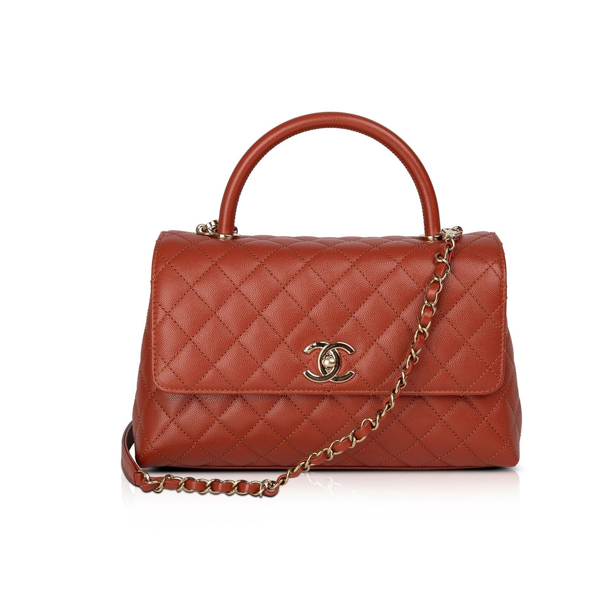 Chanel 2021 Medium Coco Handle Bag w/ Box