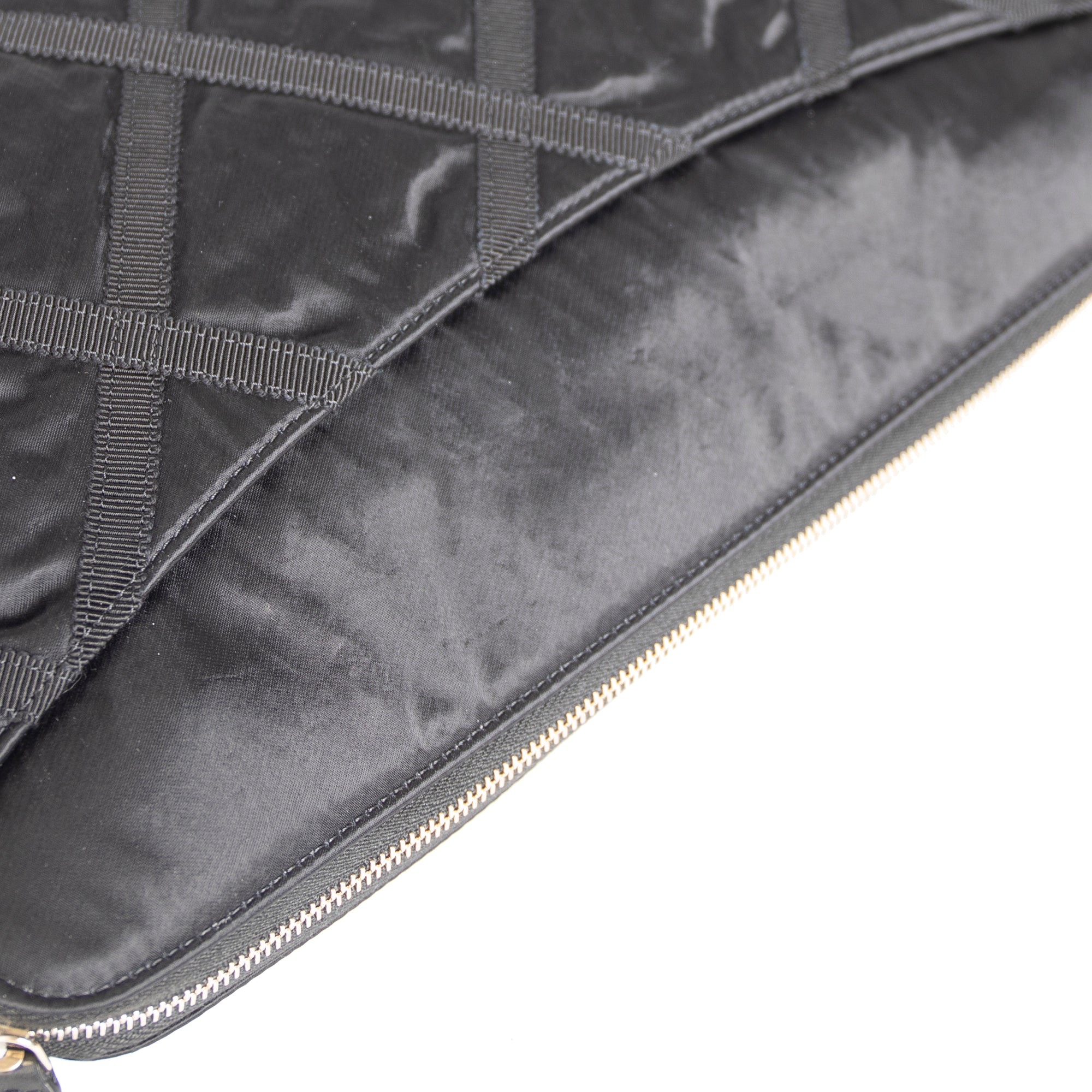 Chanel 2021 Nylon Grosgrain Lifestyle Pouch with Foldable Tote Bag