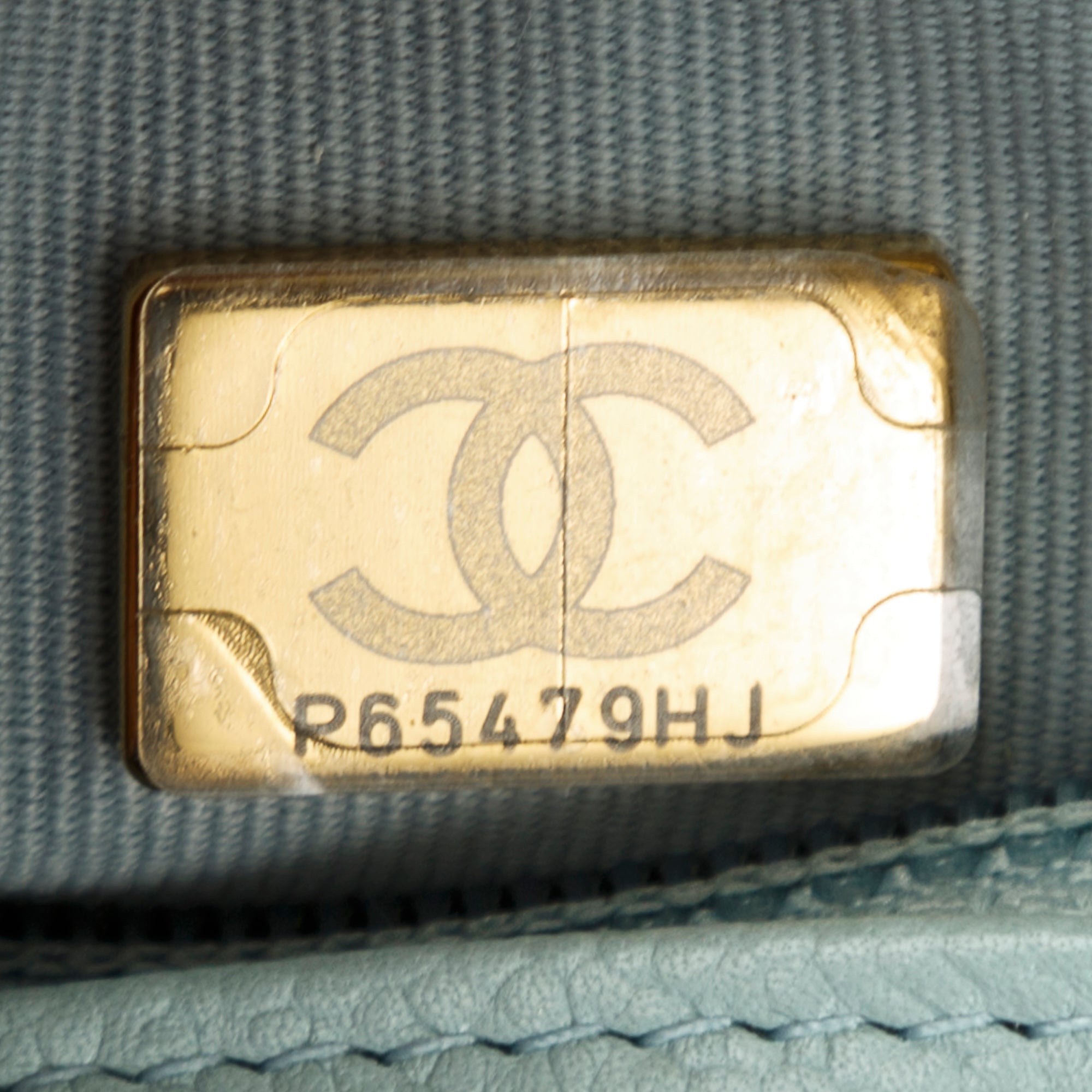 Chanel 2022 Blue Caviar Tiny CC Wallet on Chain w/ Box